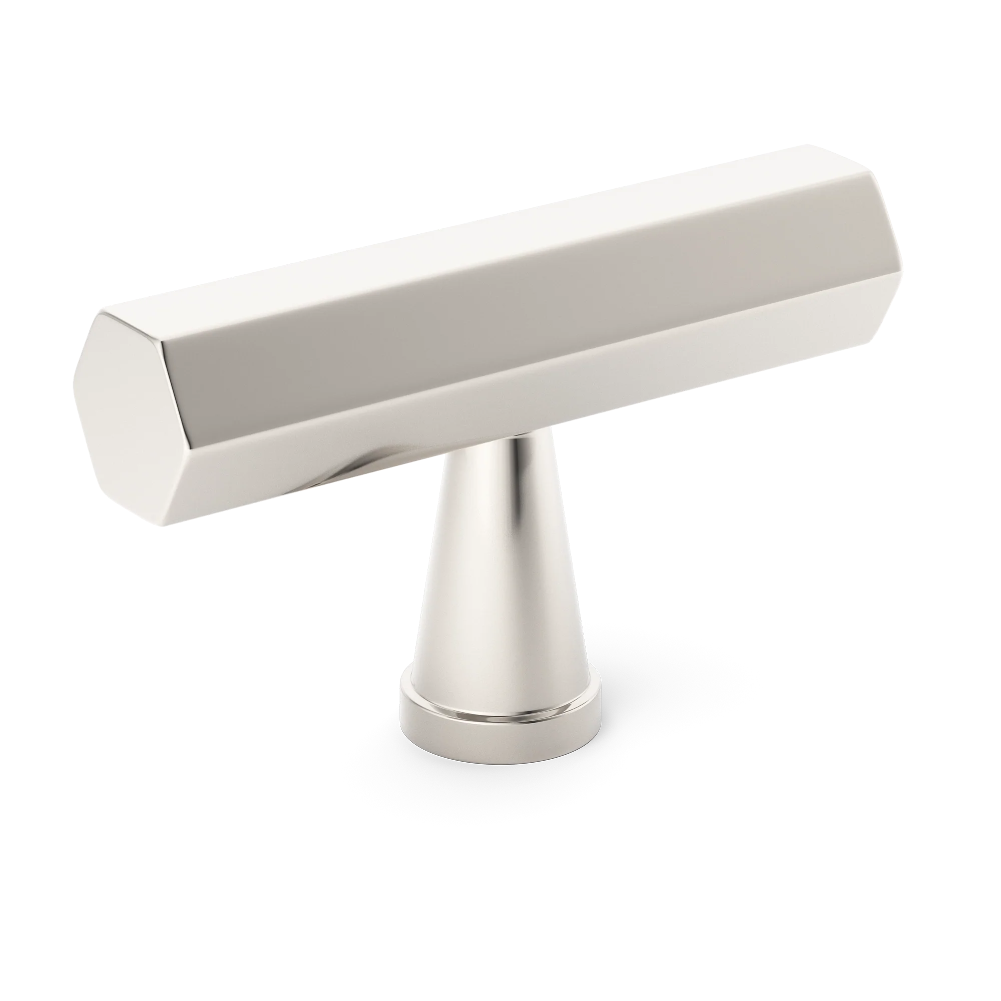 Armac Martin Crossways T-bar Handle in 55mm / Polished Nickel Plate