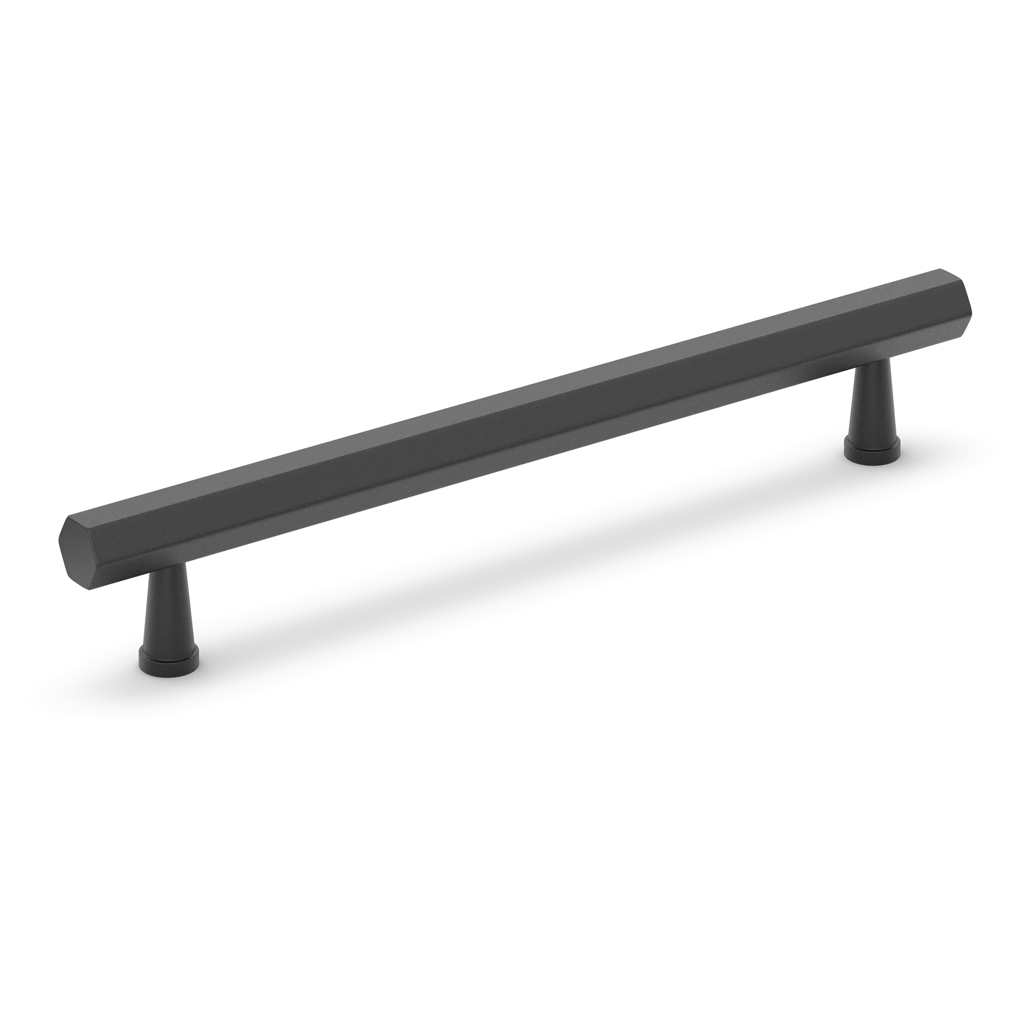 Armac Martin Crossways Cabinet Handle in 64mm / Matt Black Lacquered