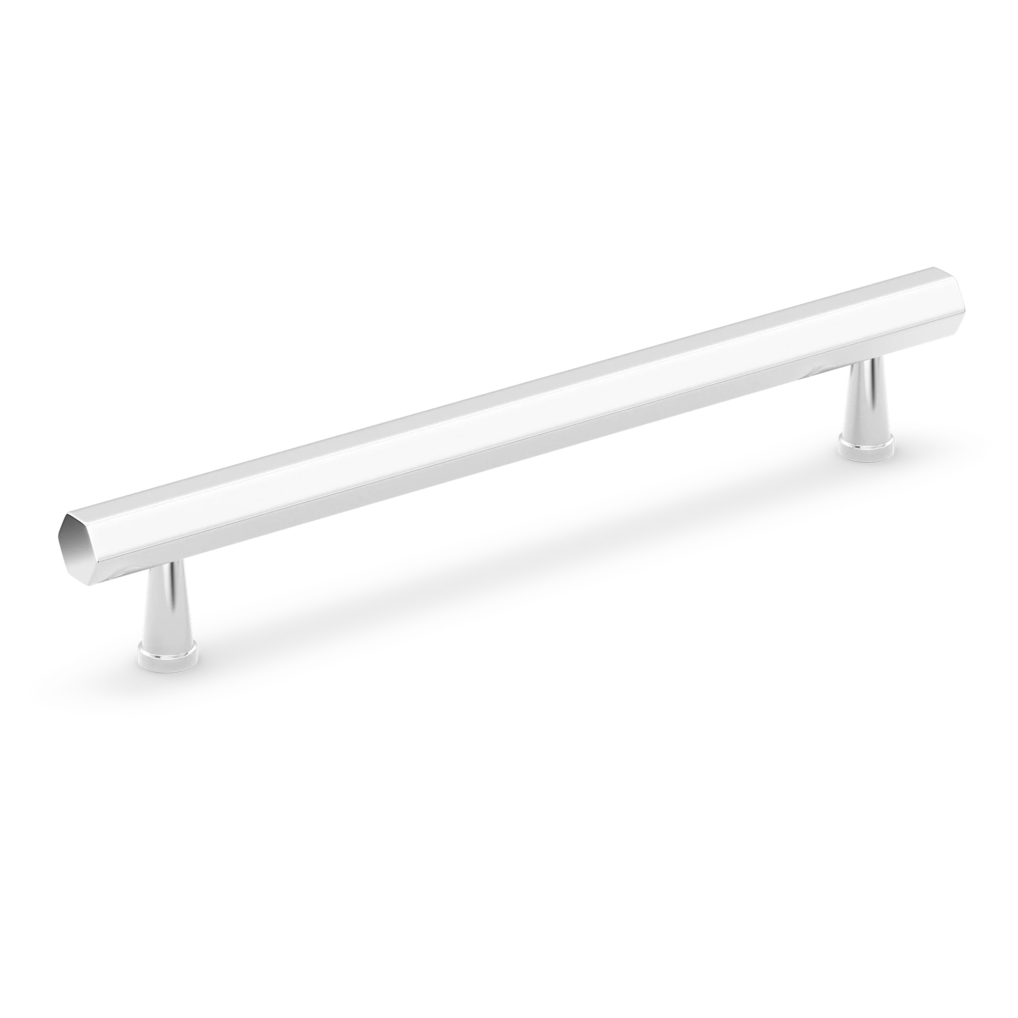 Armac Martin Crossways Cabinet Handle in 64mm / Polished Chrome Plate