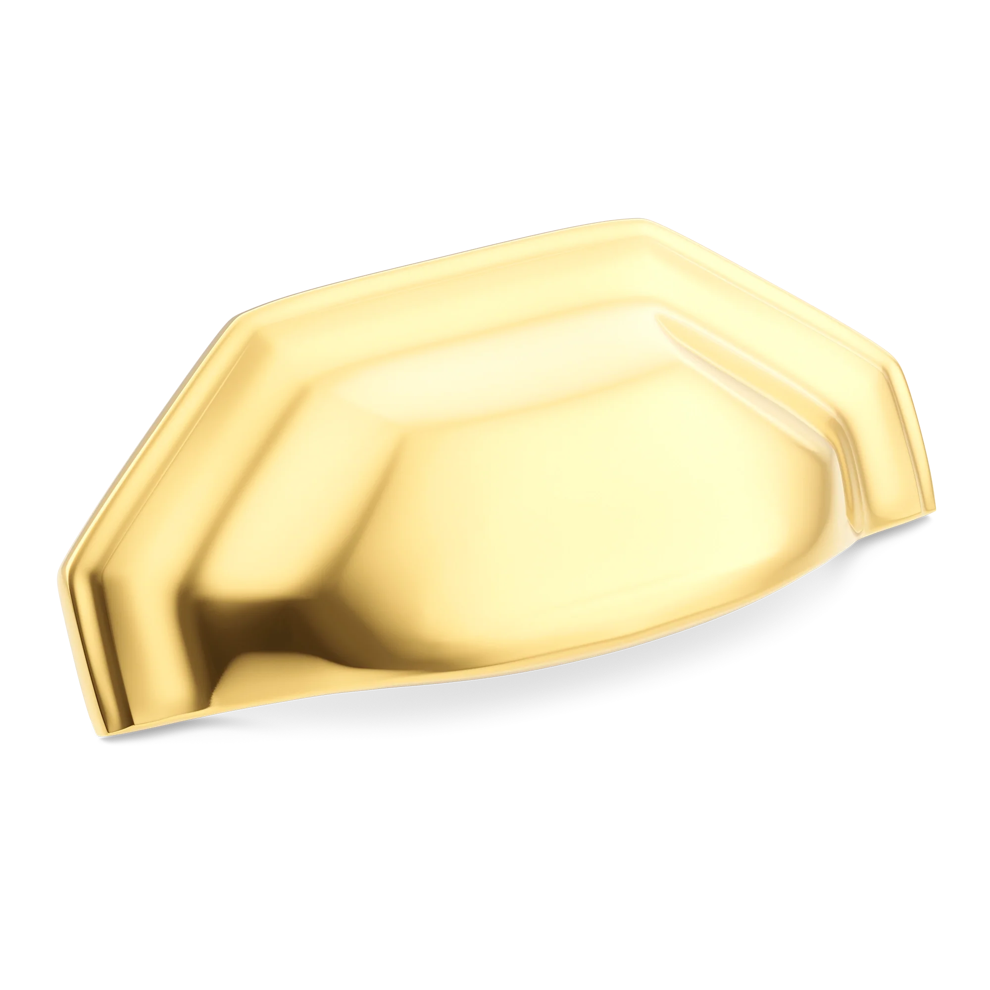 Armac Martin Crossways Cup Pull in 104mm / Polished Brass Lacquered