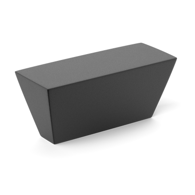 Armac Martin Croxford Finger Pull in 50mm / Matt Black Lacquered