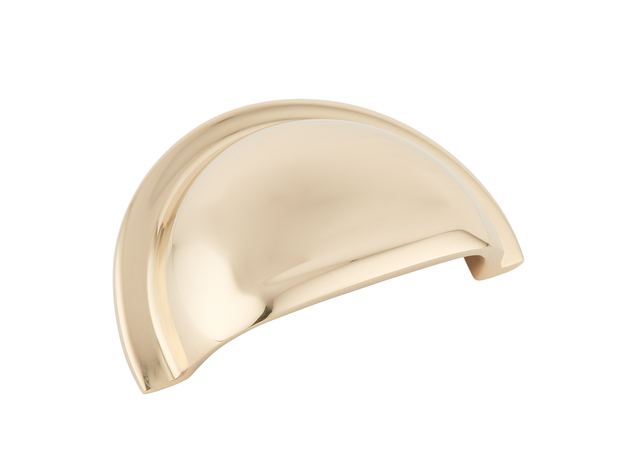 Armac Martin Cotswold Finger Pull in 56mm / Polished Brass Unlacquered