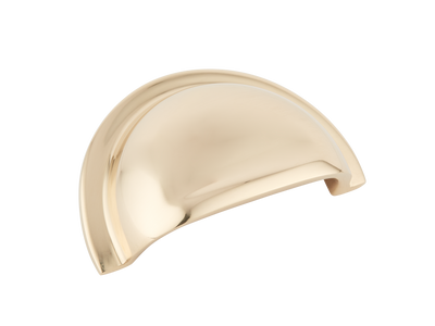 Armac Martin Cotswold Finger Pull in 56mm / Polished Brass Unlacquered