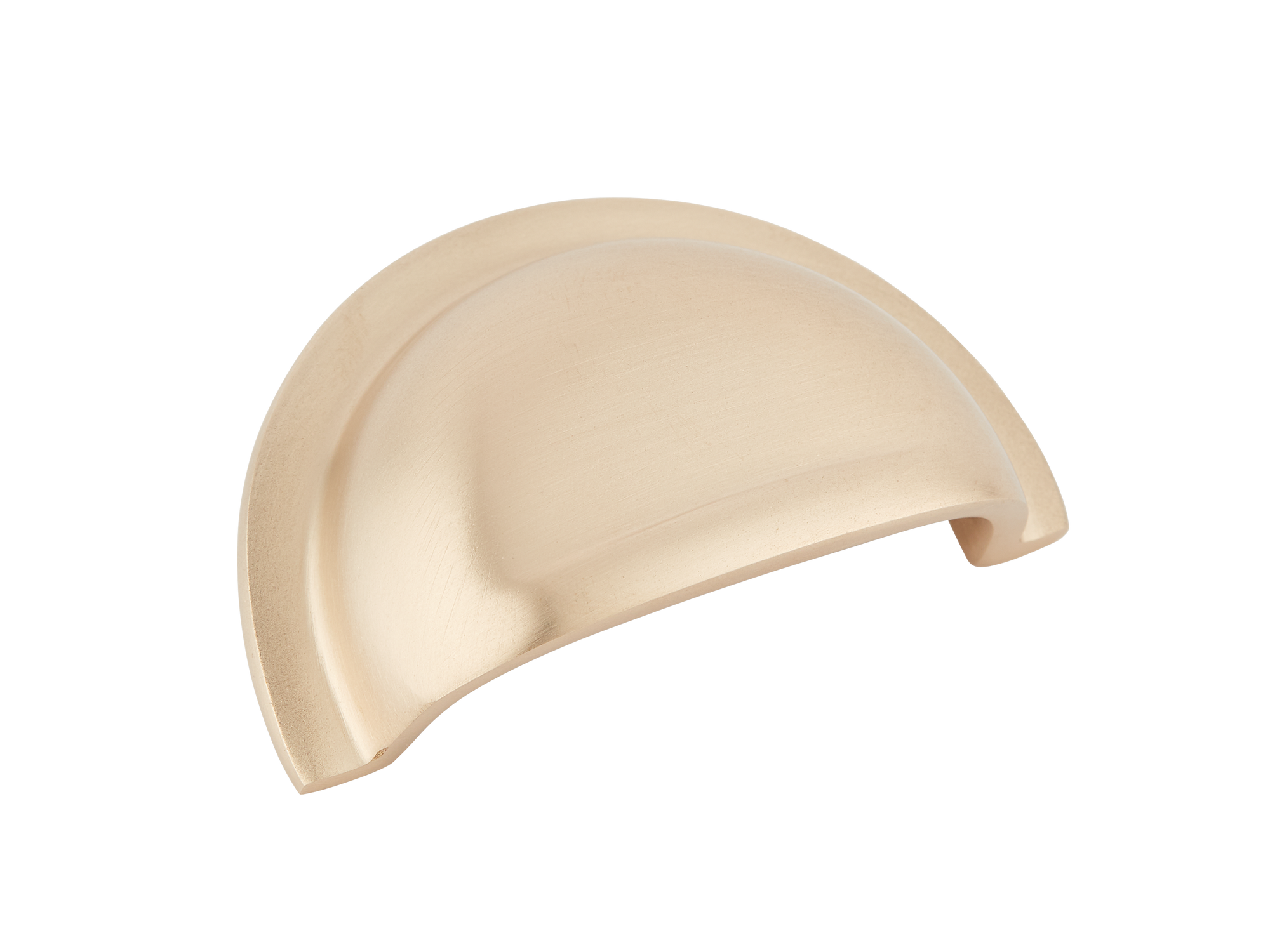 Armac Martin Cotswold Finger Pull in 56mm / Satin Brass Unlacquered