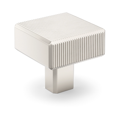 Armac Martin Digbeth Ridged Knob without Backplate in 32mm / Polished Nickel Plate