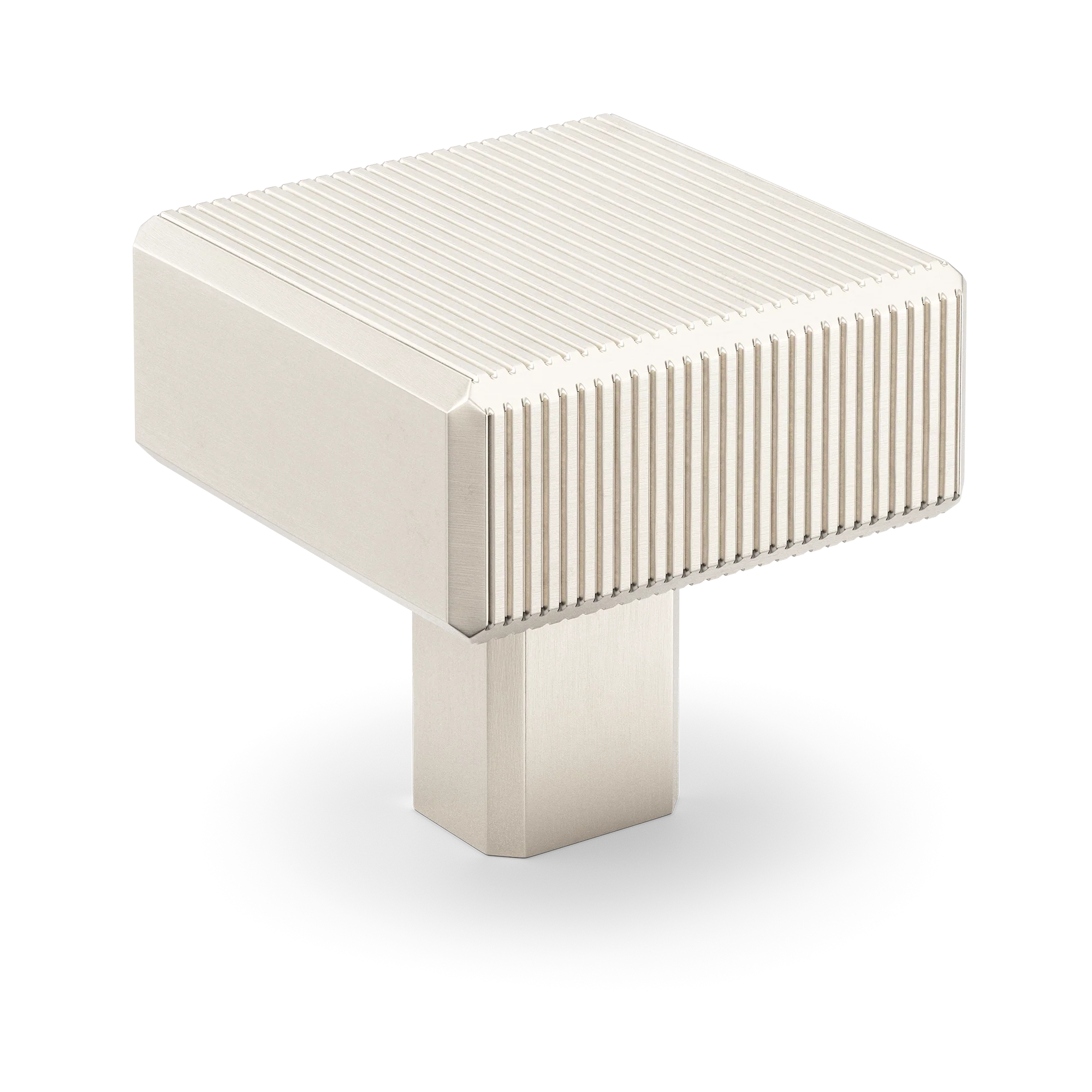 Armac Martin Digbeth Ridged Knob without Backplate in 32mm / Satin Nickel Plate