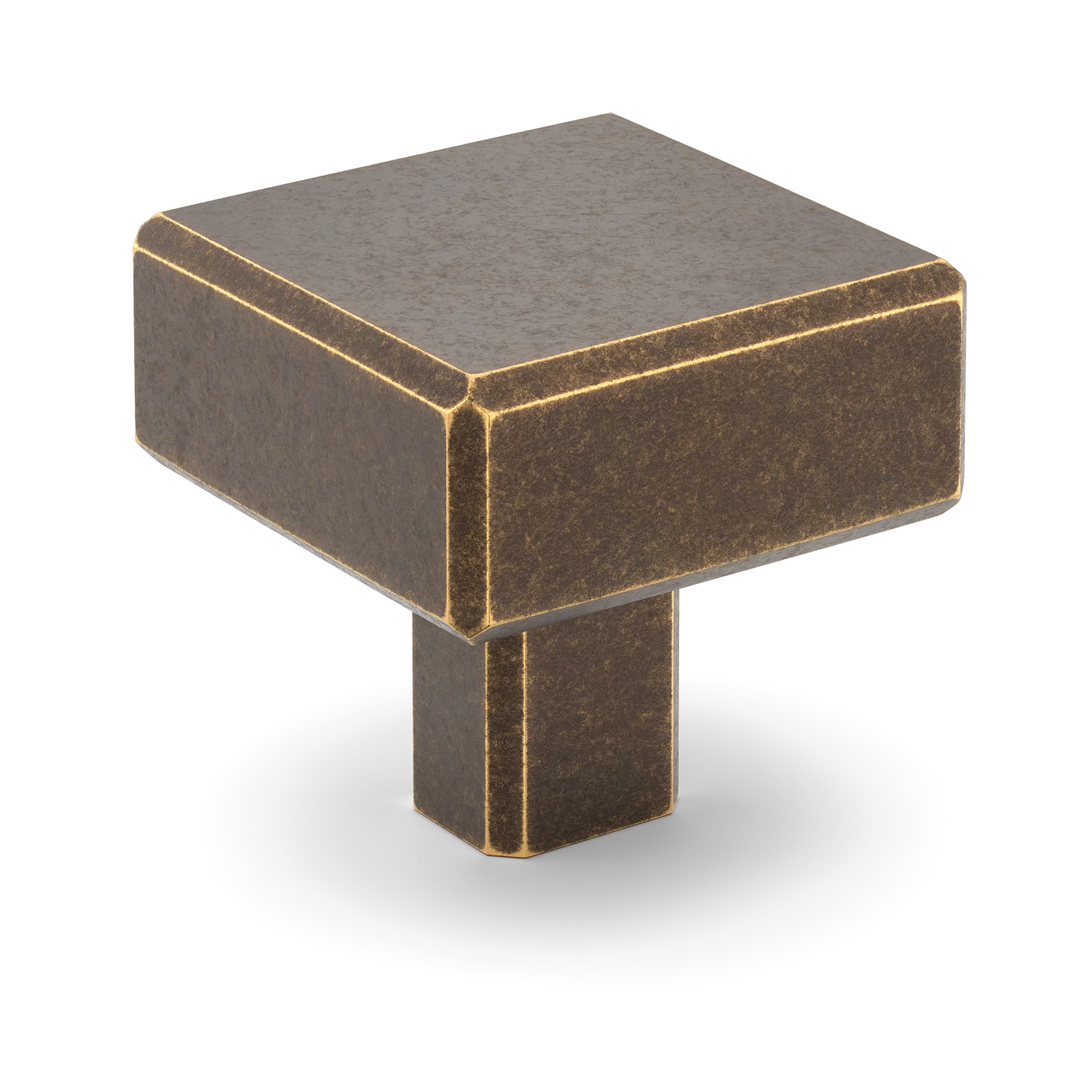 Armac Martin Digbeth Plain Cabinet Knob without Backplate in 32mm / Dark Aged Brass