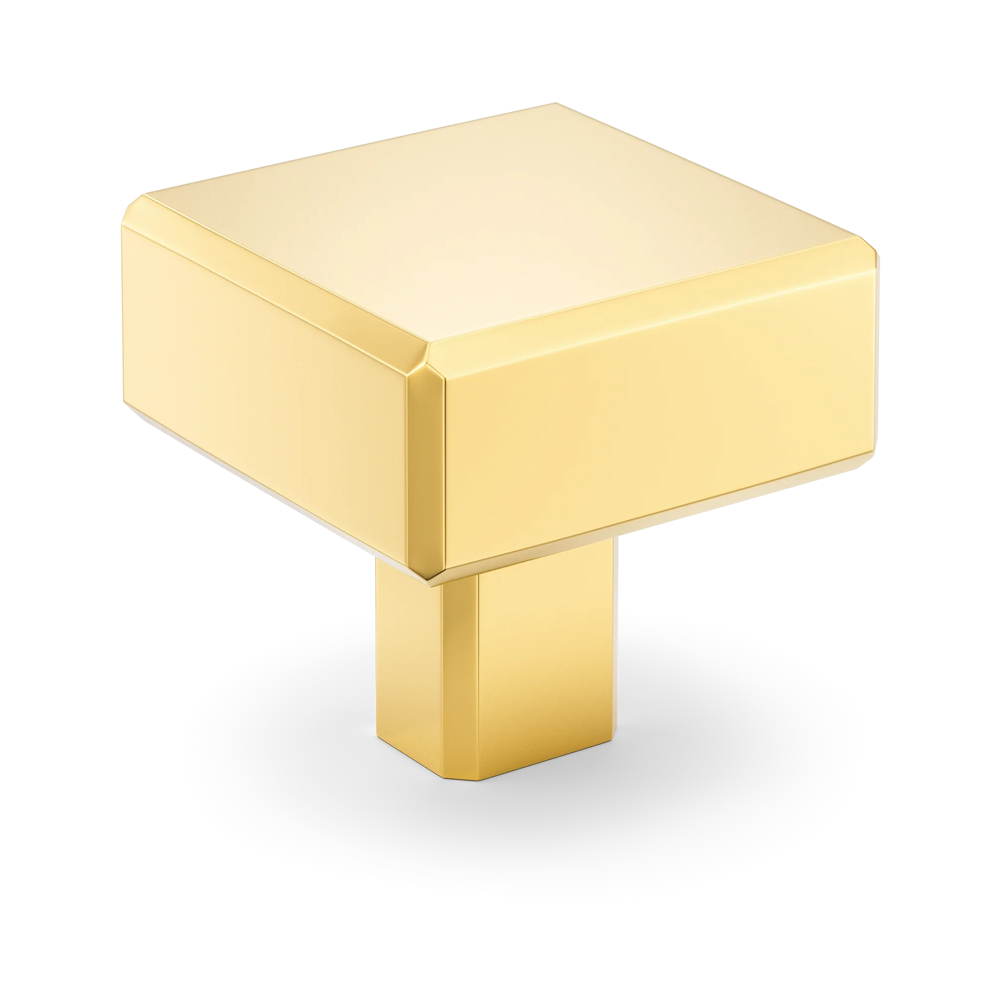 Armac Martin Digbeth Plain Cabinet Knob without Backplate in 32mm / Polished Brass Lacquered