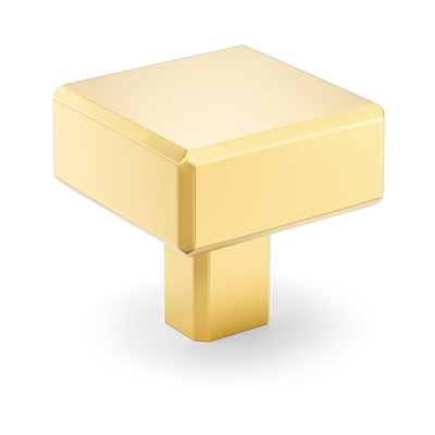 Armac Martin Digbeth Plain Cabinet Knob without Backplate in 32mm / Polished Brass Lacquered