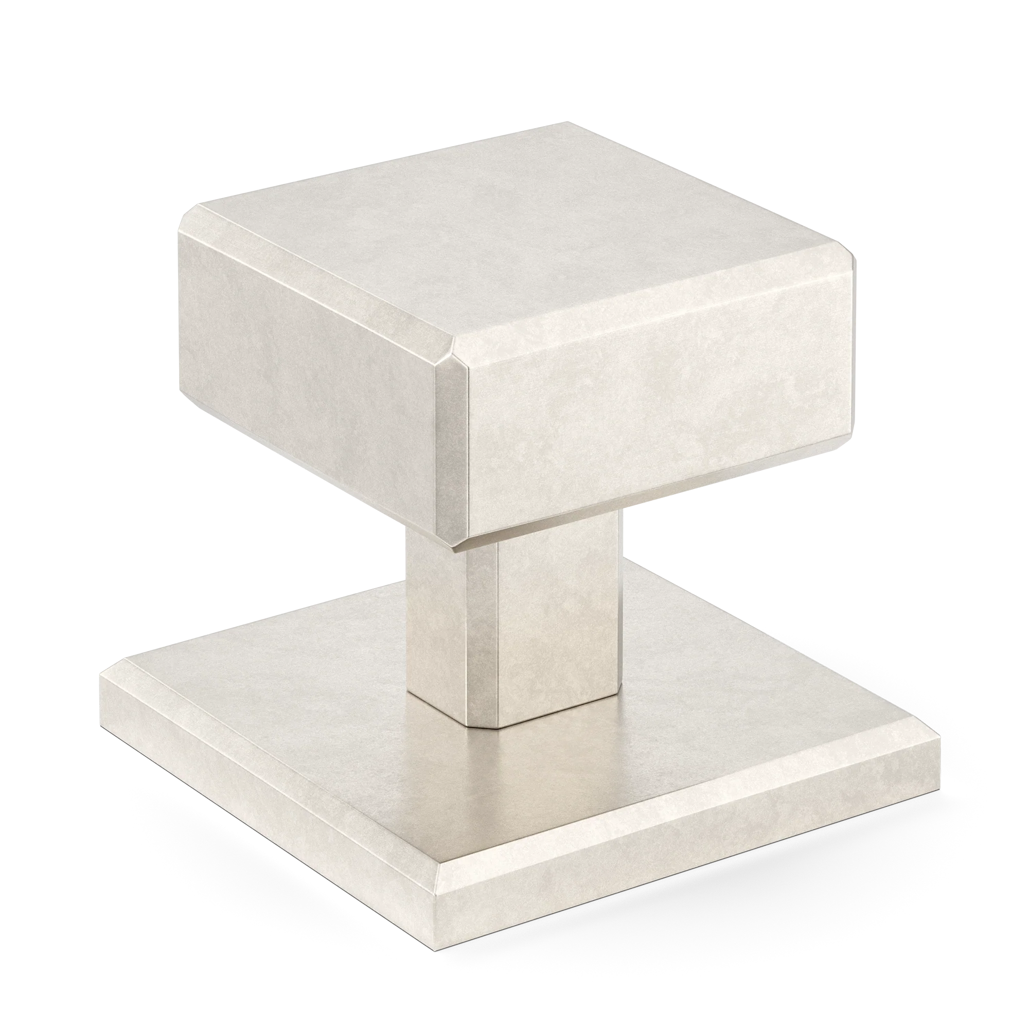 Armac Martin Digbeth Plain Cabinet Knob with Backplate in 32mm / Barrelled Nickel Plate