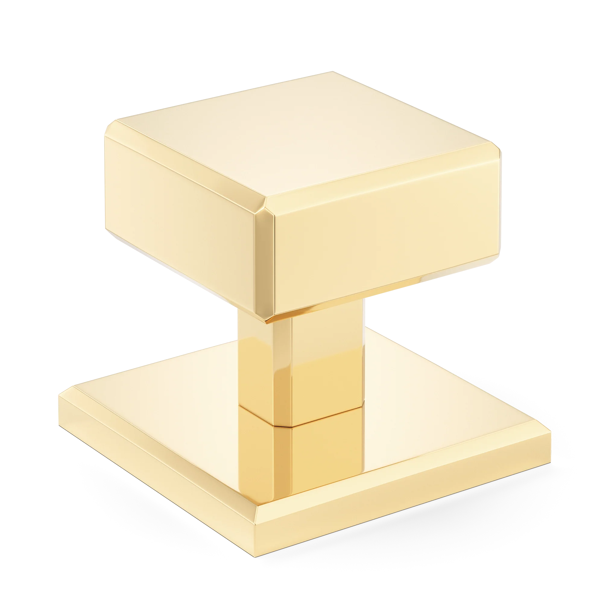 Armac Martin Digbeth Plain Cabinet Knob with Backplate in 32mm / Polished Brass Unlacquered