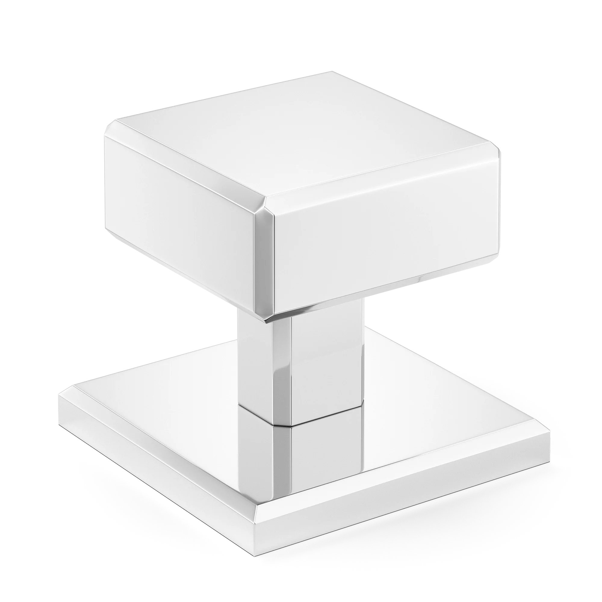 Armac Martin Digbeth Plain Cabinet Knob with Backplate in 32mm / Polished Chrome Plate