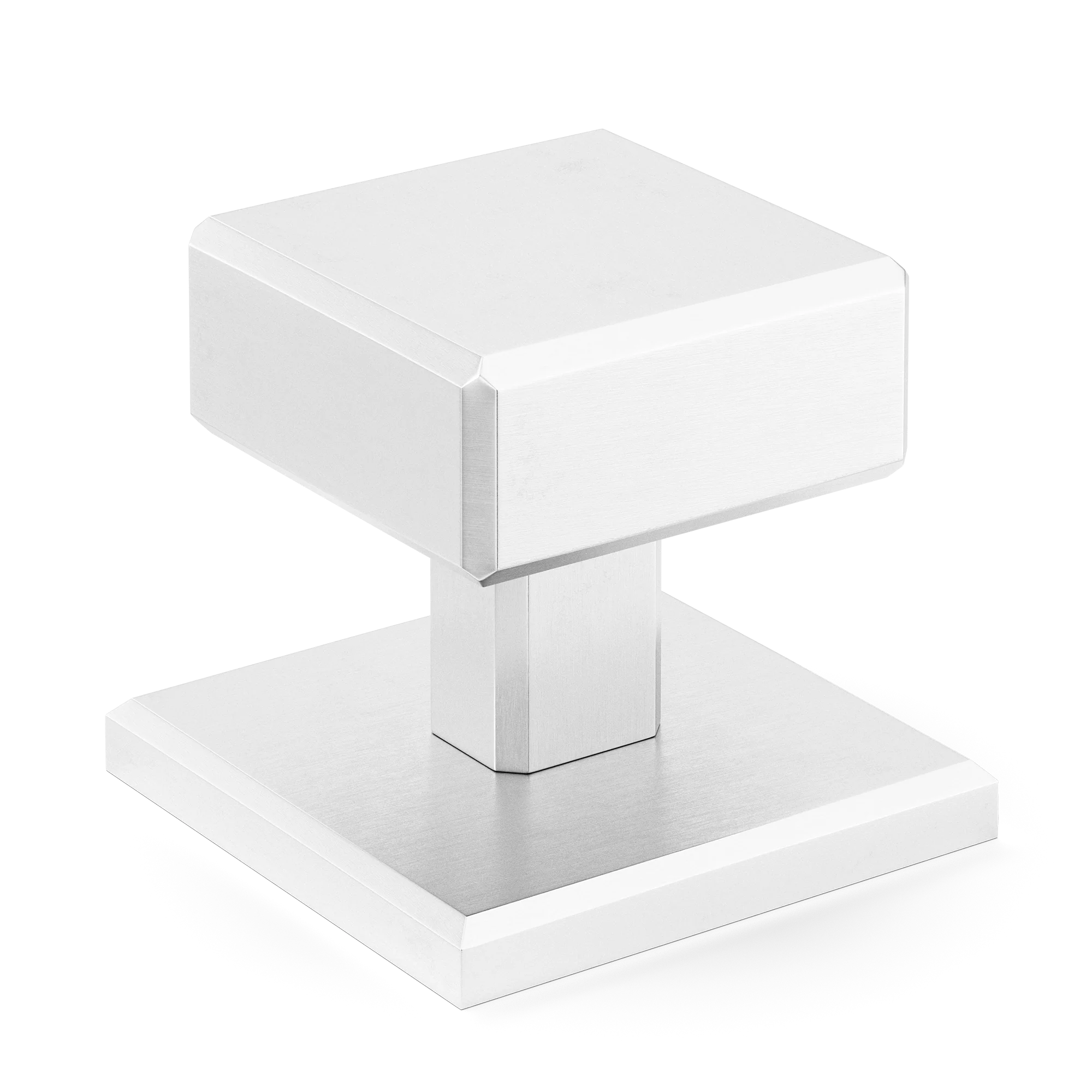 Armac Martin Digbeth Plain Cabinet Knob with Backplate in 32mm / Satin Chrome Plate