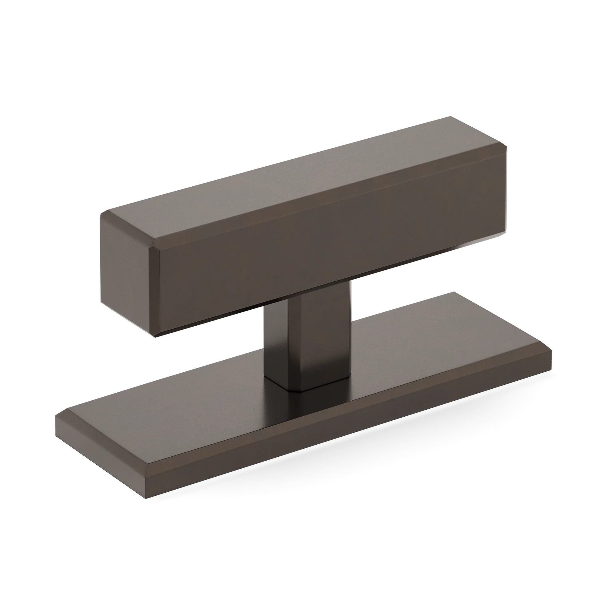 Armac Martin Digbeth Plain T-bar Handle with Backplate in 67mm / Dark Bronze