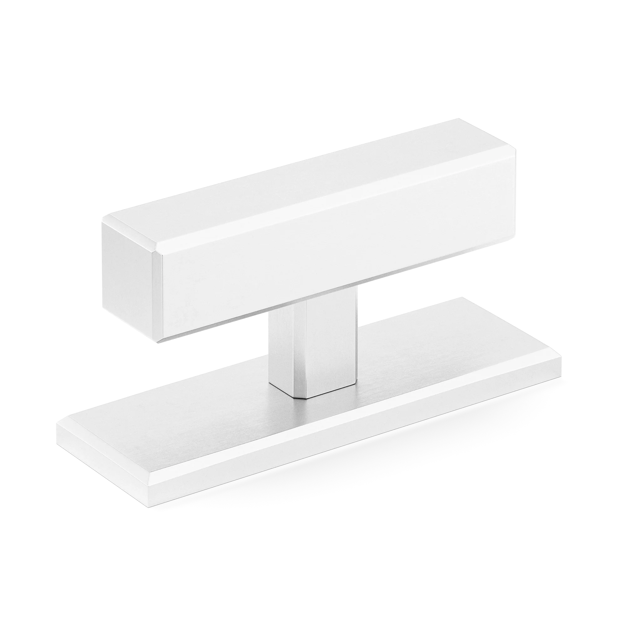 Armac Martin Digbeth Plain T-bar Handle with Backplate in 67mm / Satin Chrome Plate