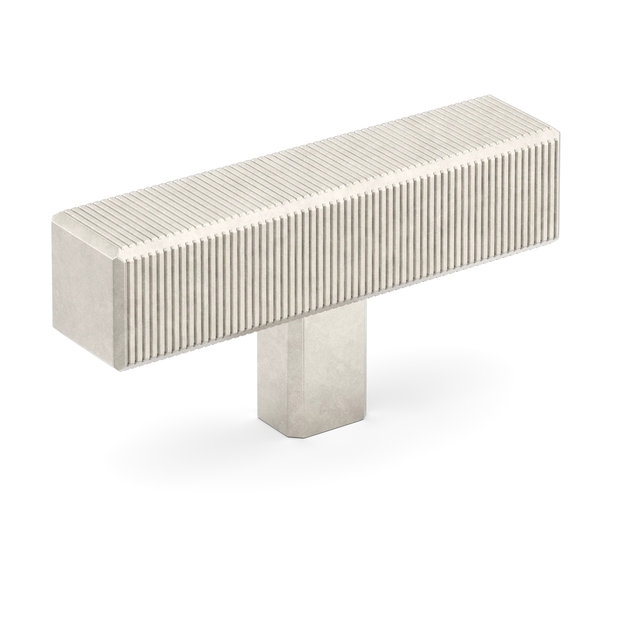 Armac Martin Digbeth Ridged T-bar without Backplate in 67mm / Barrelled Nickel Plate