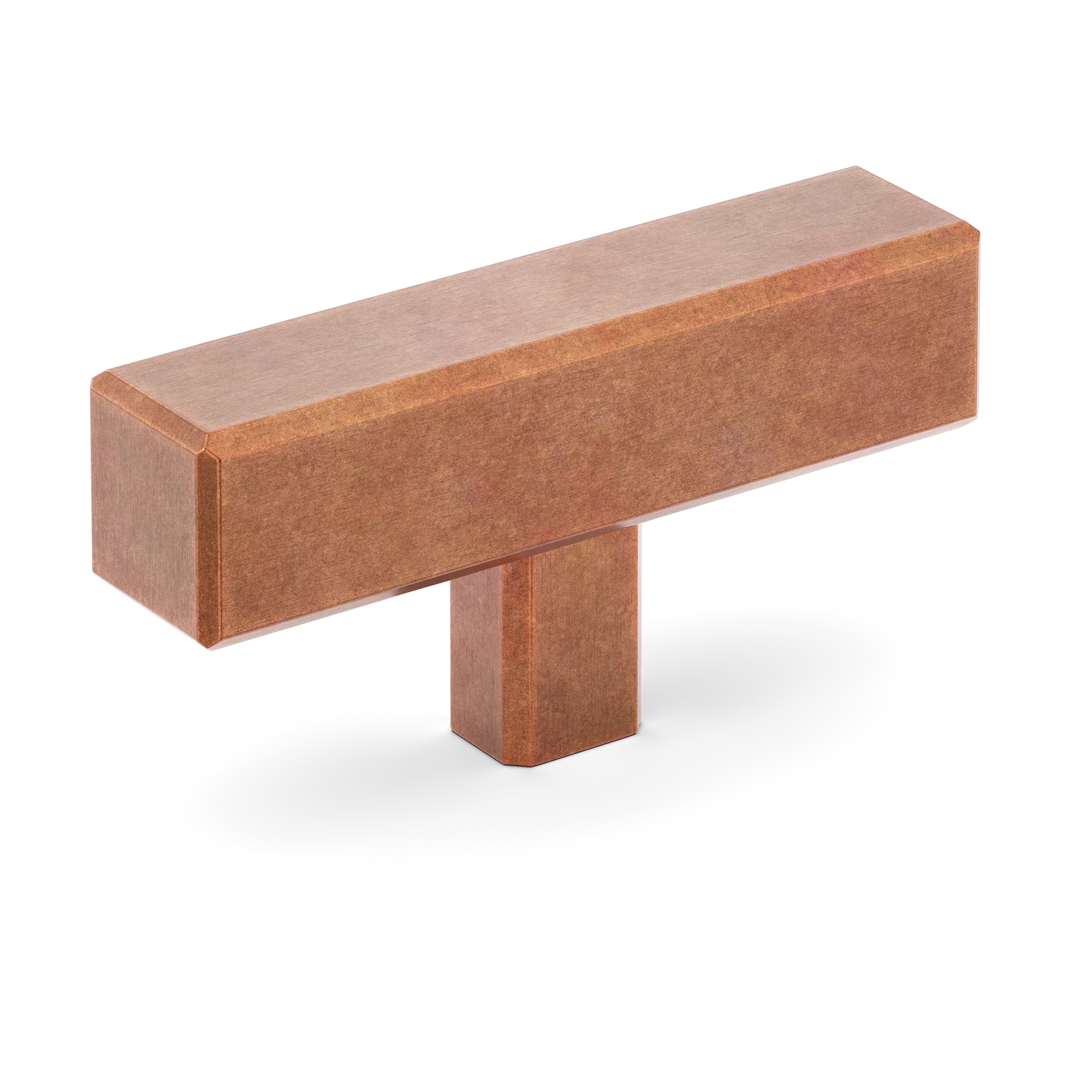 Armac Martin Digbeth Plain T-bar without Backplate in 67mm / Aged Copper