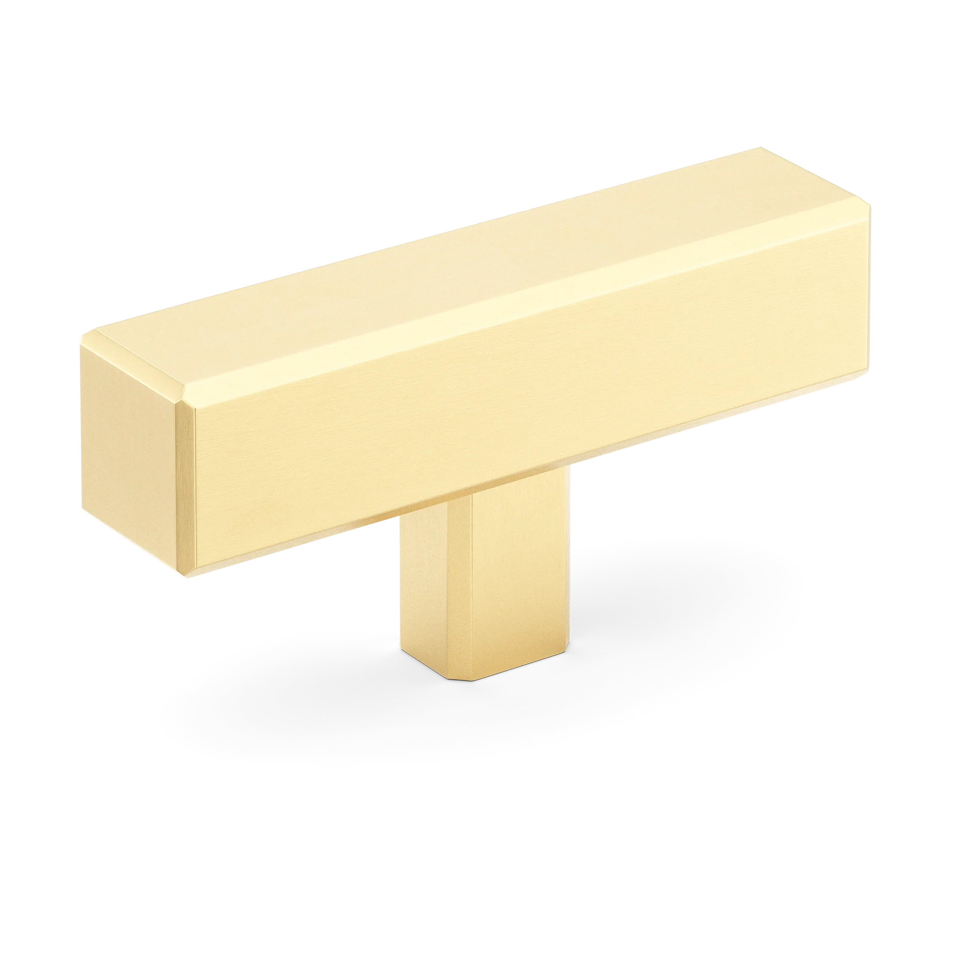Armac Martin Digbeth Plain T-bar without Backplate in 67mm / Satin Brass Satin Lacquered