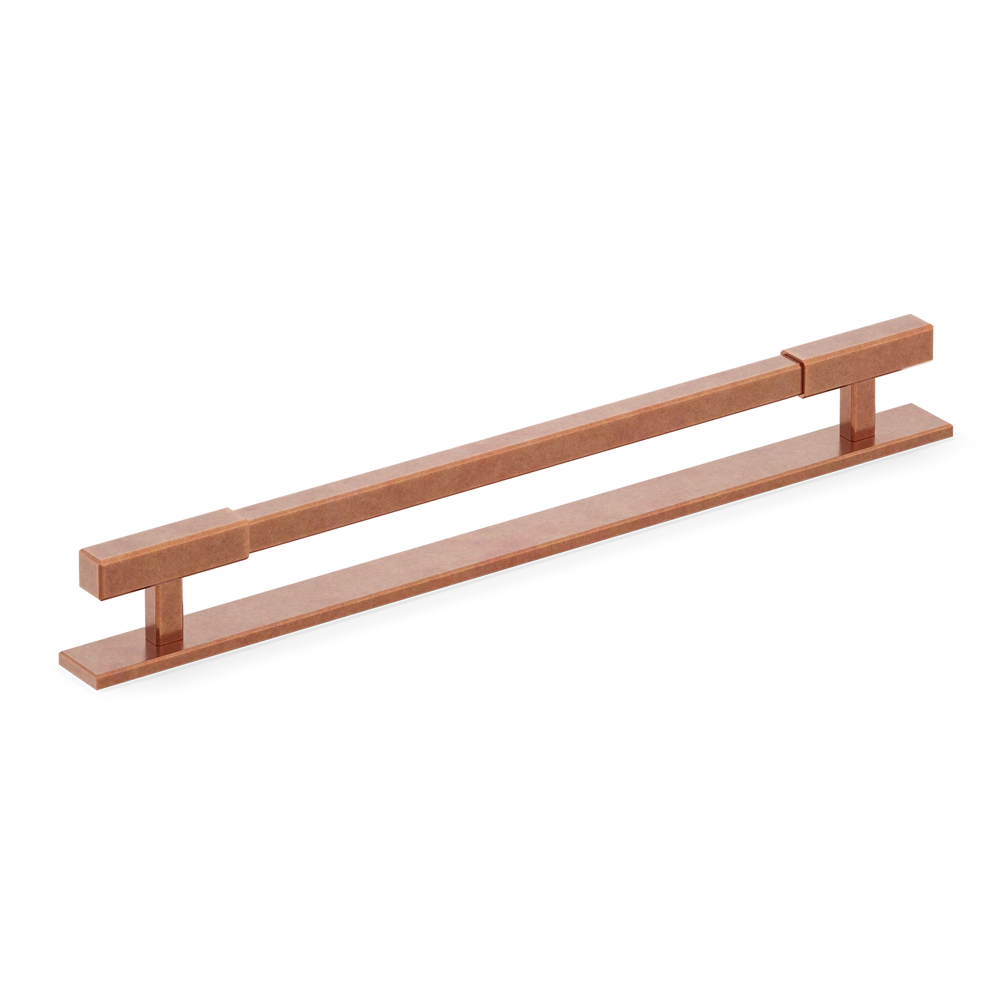 Armac Martin Digbeth Plain Appliance Pull with Backplate in 384mm / Aged Copper