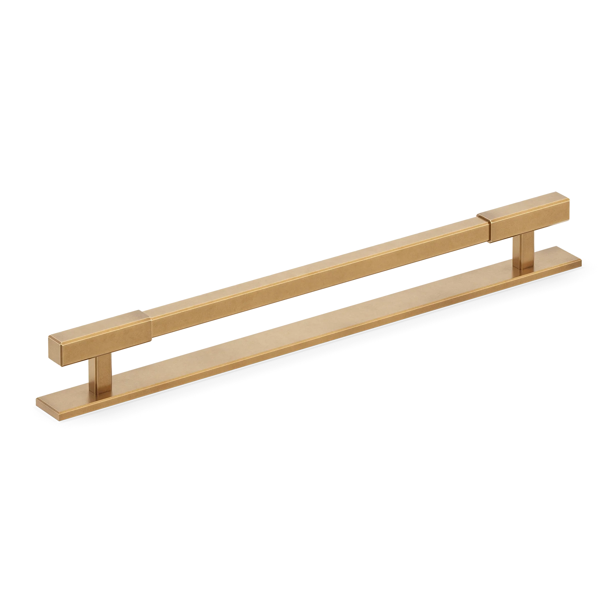 Armac Martin Digbeth Plain Appliance Pull with Backplate in 384mm / Fine English Antique