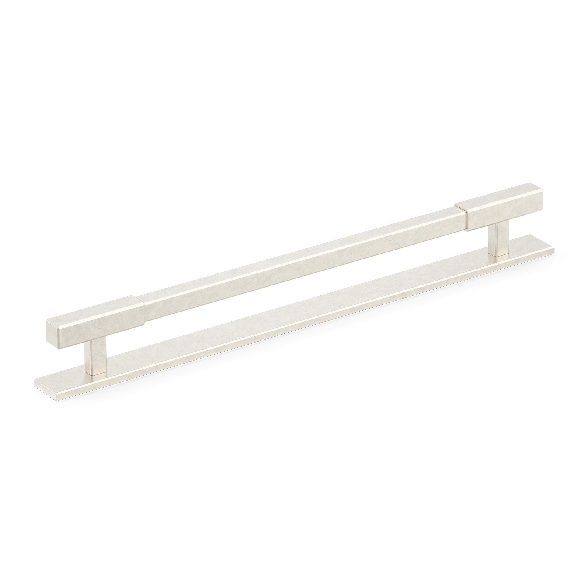 Armac Martin Digbeth Plain Appliance Pull with Backplate in 384mm / Barrelled Nickel Plate