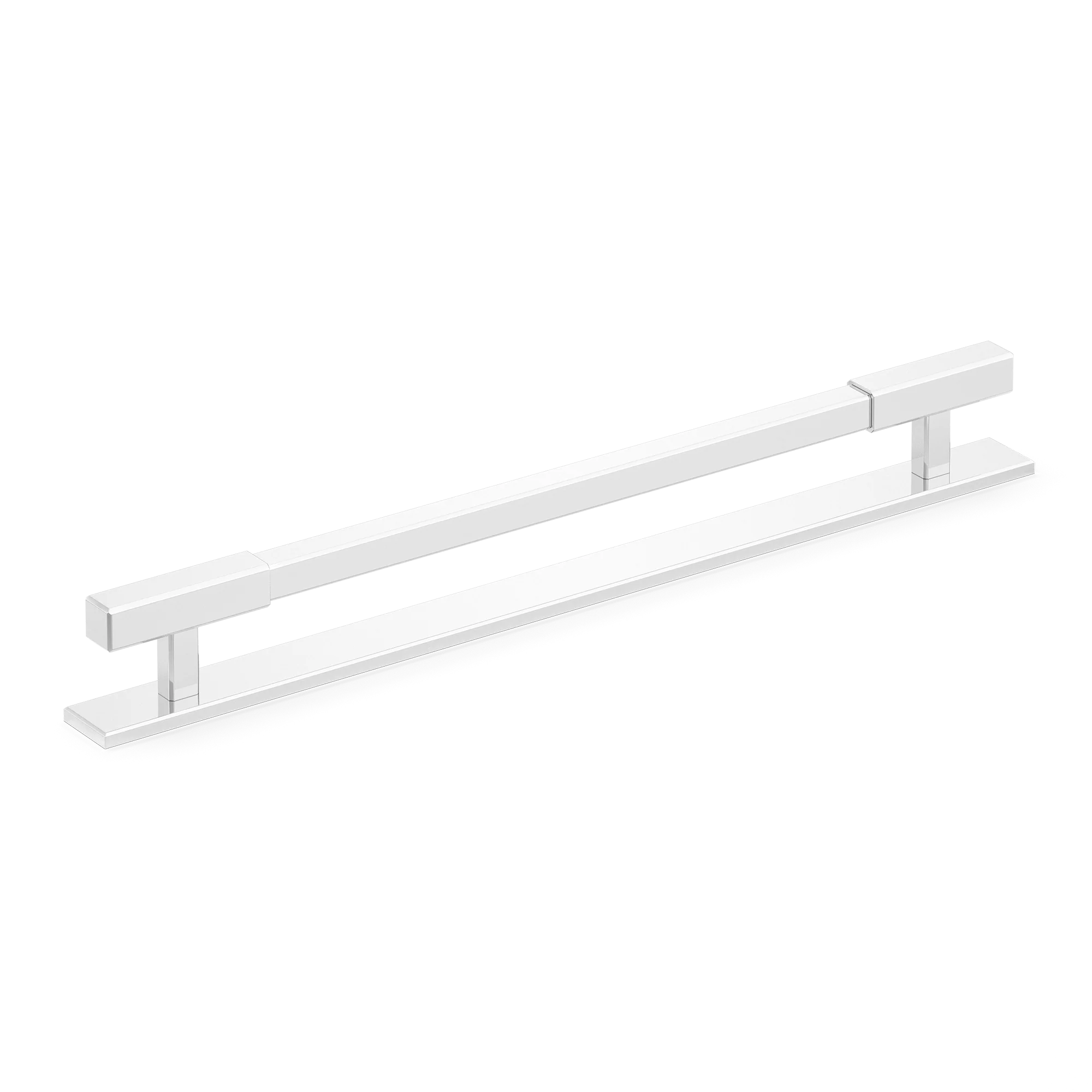 Armac Martin Digbeth Plain Appliance Pull with Backplate in 384mm / Polished Chrome Plate