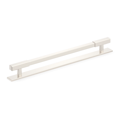 Armac Martin Digbeth Plain Appliance Pull with Backplate in 384mm / Polished Nickel Plate