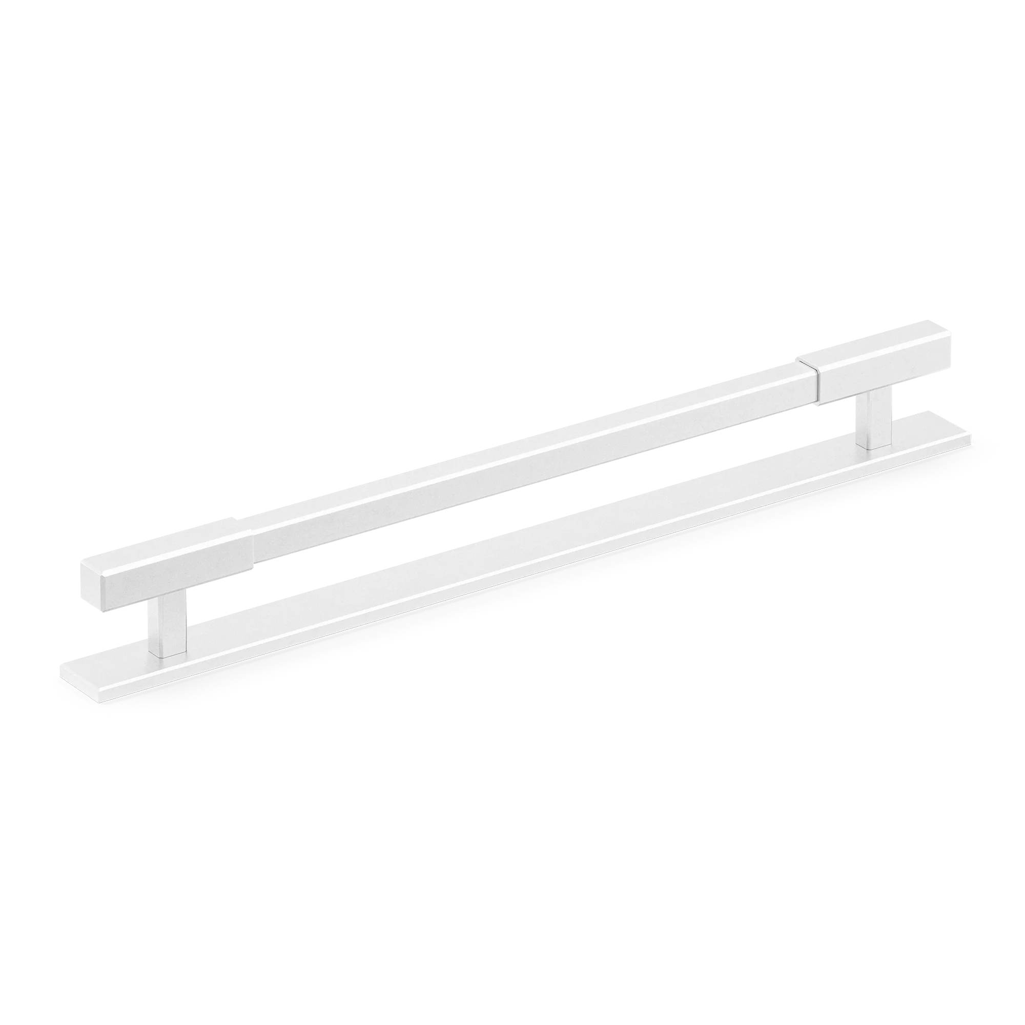 Armac Martin Digbeth Plain Appliance Pull with Backplate in 384mm / Satin Chrome Plate