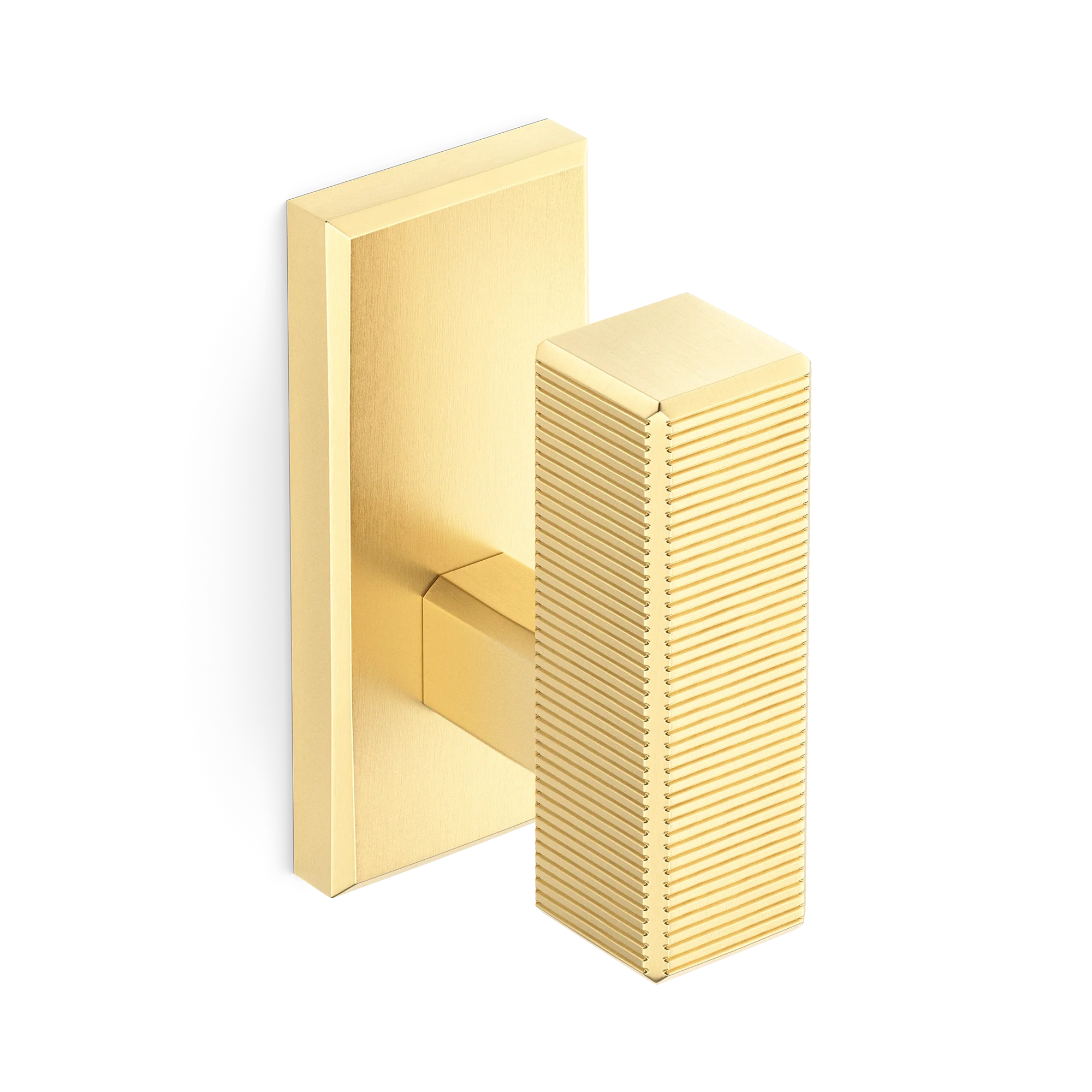 Armac Martin Digbeth Ridged Hook in 48mm / Satin Brass Unlacquered
