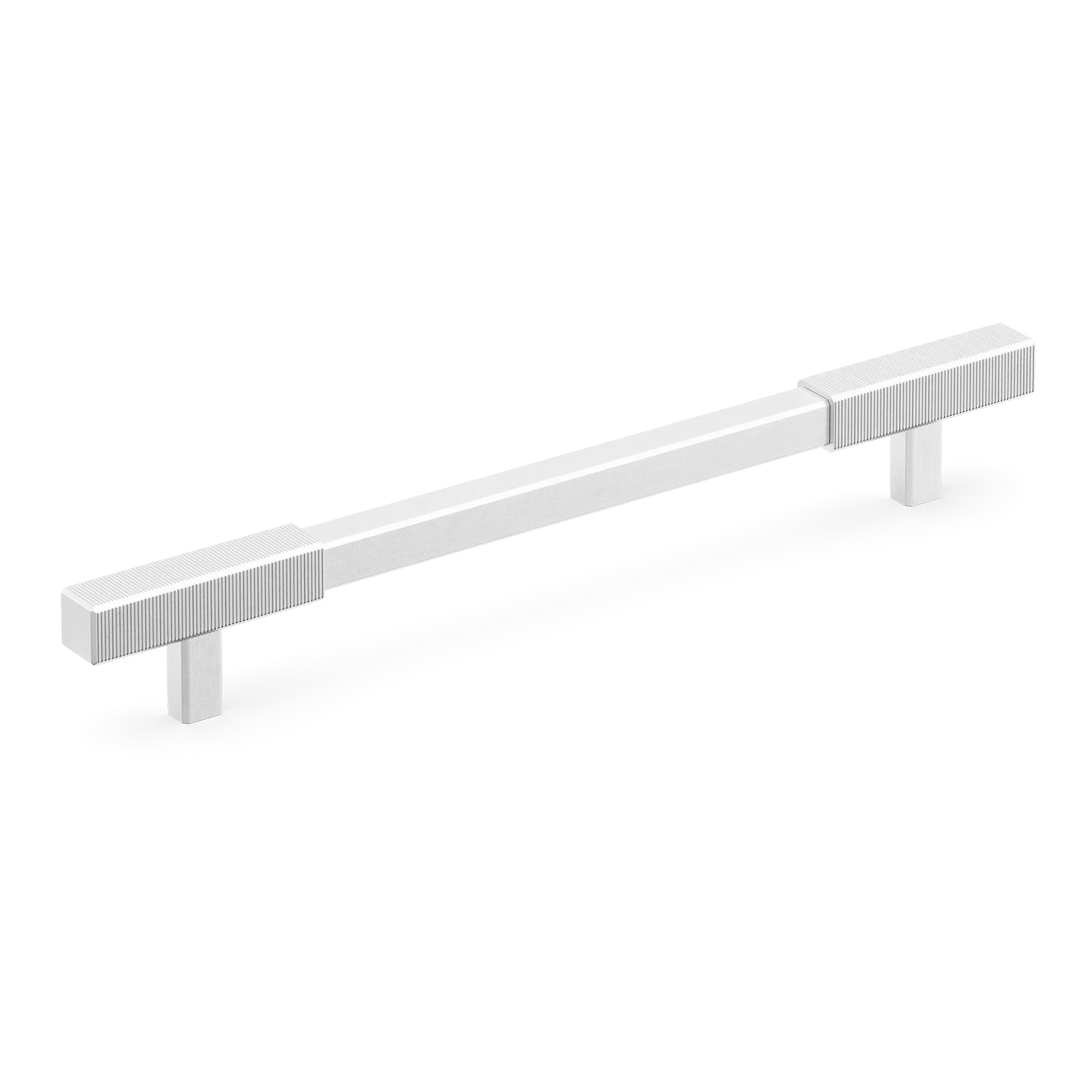 Armac Martin Digbeth Ridged Cabinet Handle without Backplate in 128mm / Satin Chrome Plate