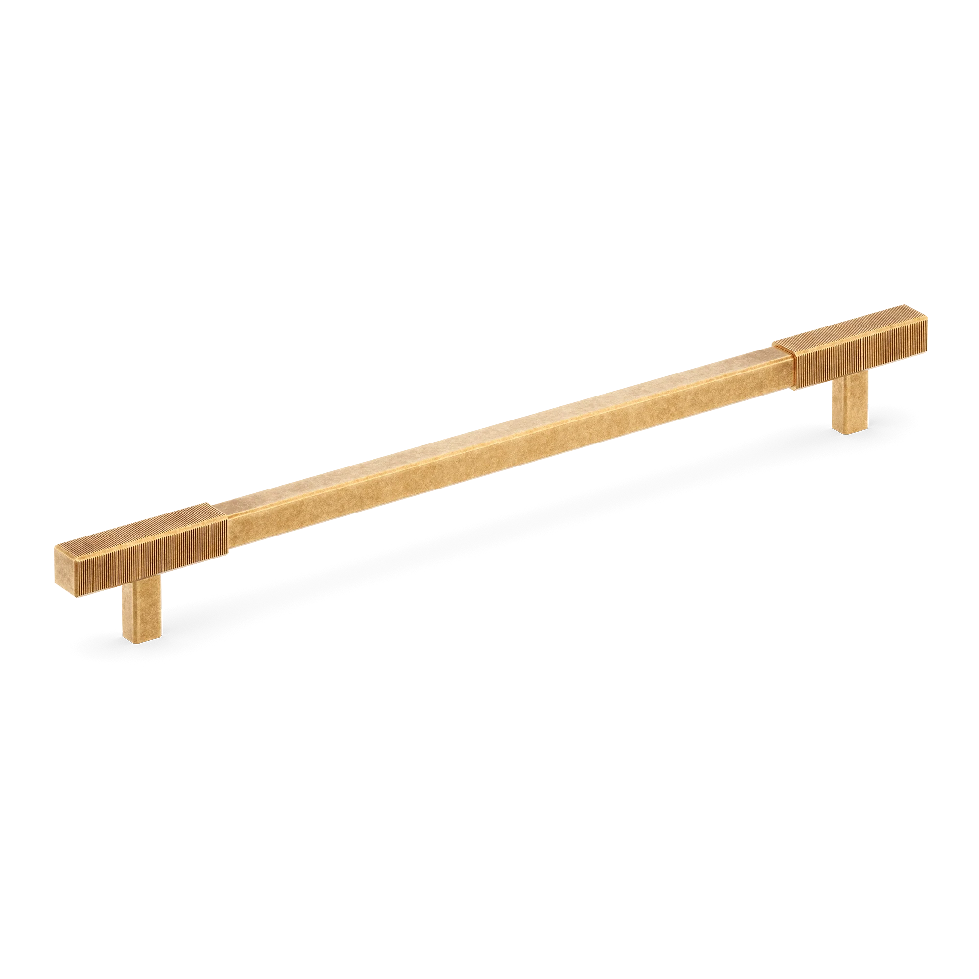 Armac Martin Digbeth Ridged Appliance Pull without Backplate in 384mm / Burnished Brass