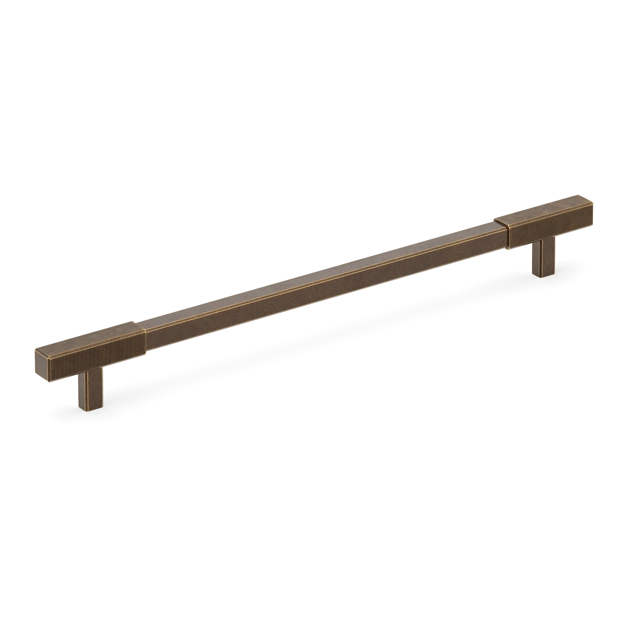 Armac Martin Digbeth Ridged Appliance Pull without Backplate in 384mm / Dark Aged Brass
