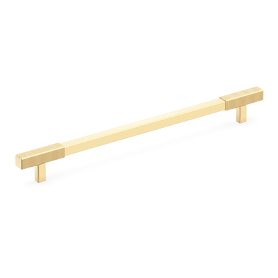 Armac Martin Digbeth Ridged Appliance Pull without Backplate in 384mm / Polished Brass Unlacquered