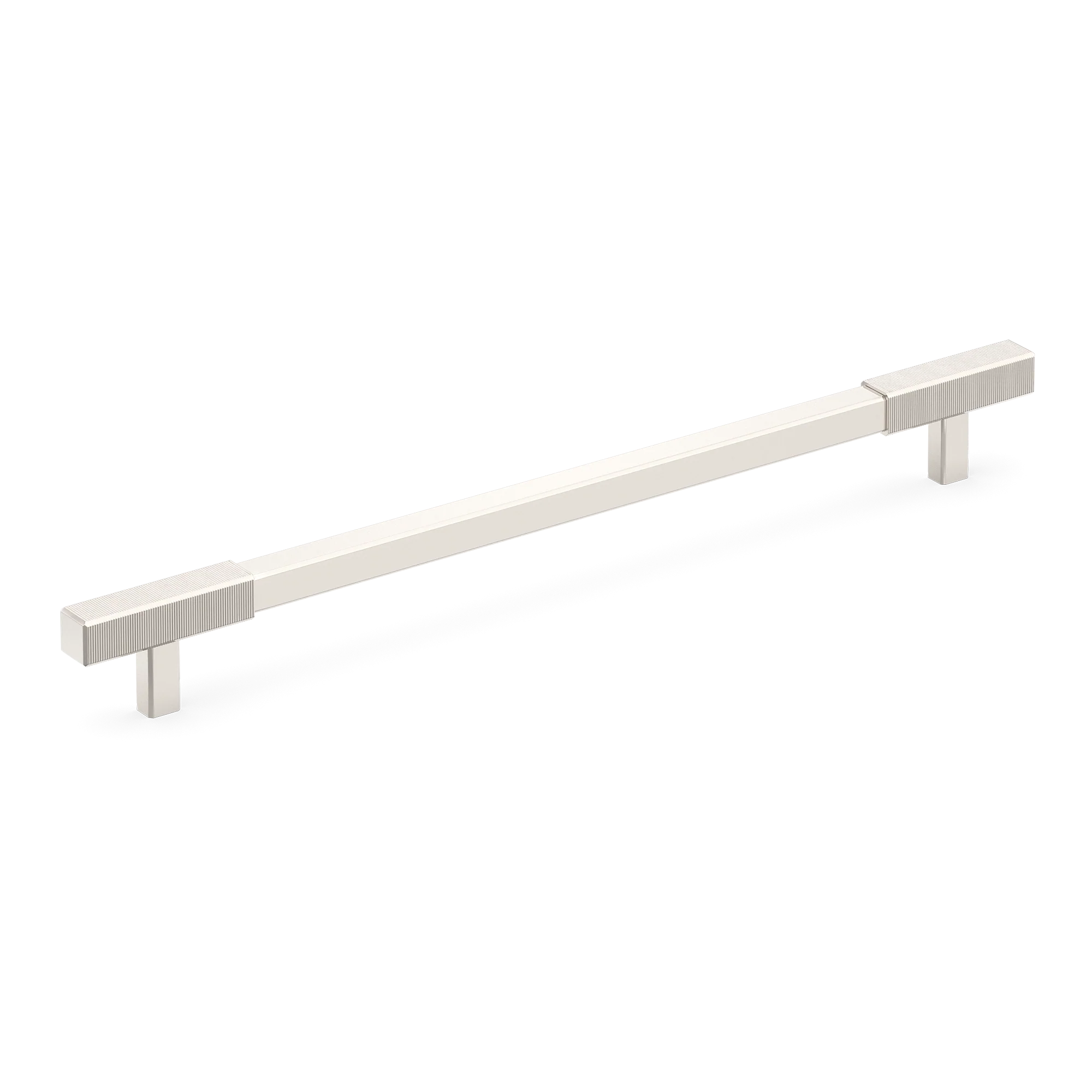 Armac Martin Digbeth Ridged Appliance Pull without Backplate in 384mm / Polished Nickel Plate