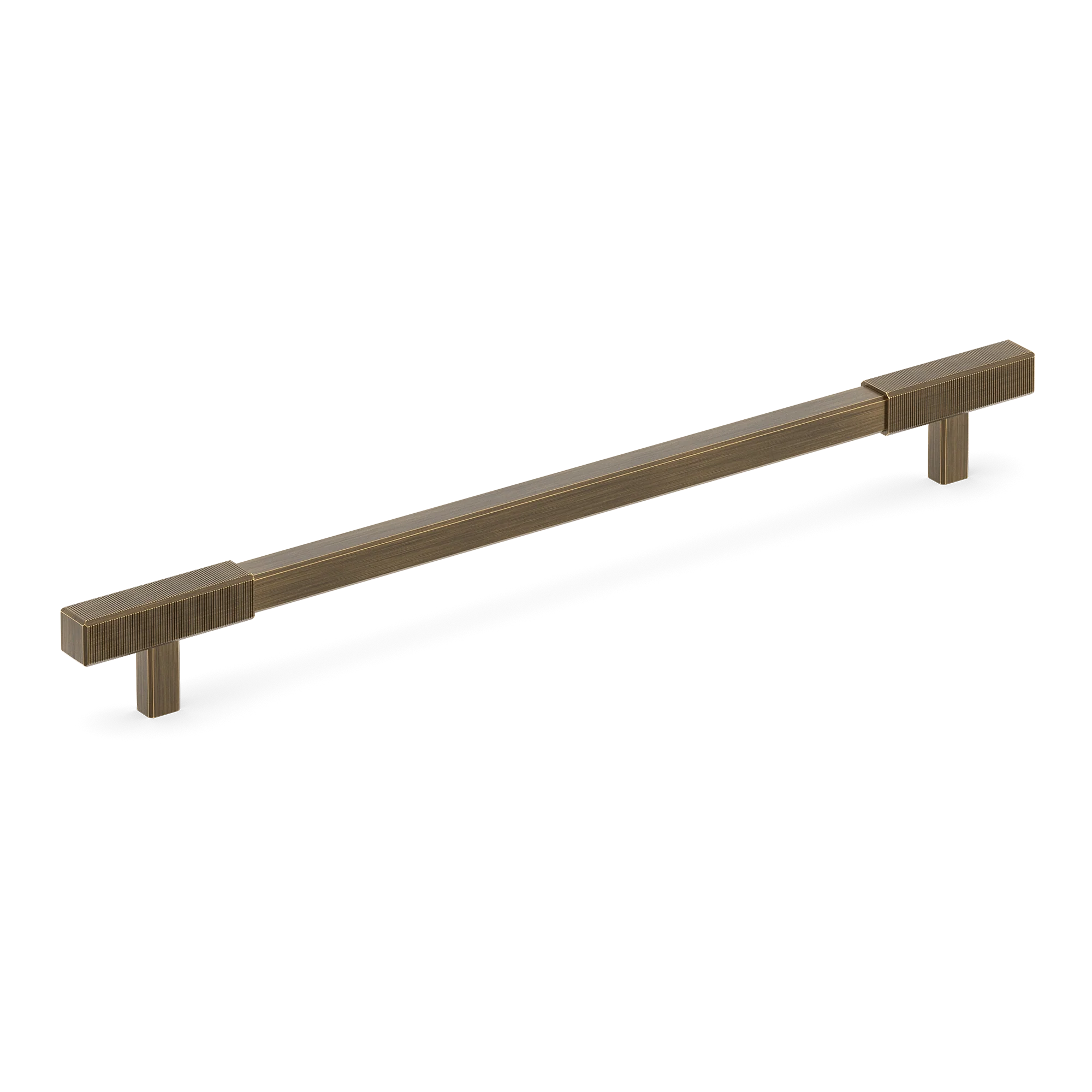Armac Martin Digbeth Ridged Appliance Pull without Backplate in 384mm / Satin Antique Satin Lacquered