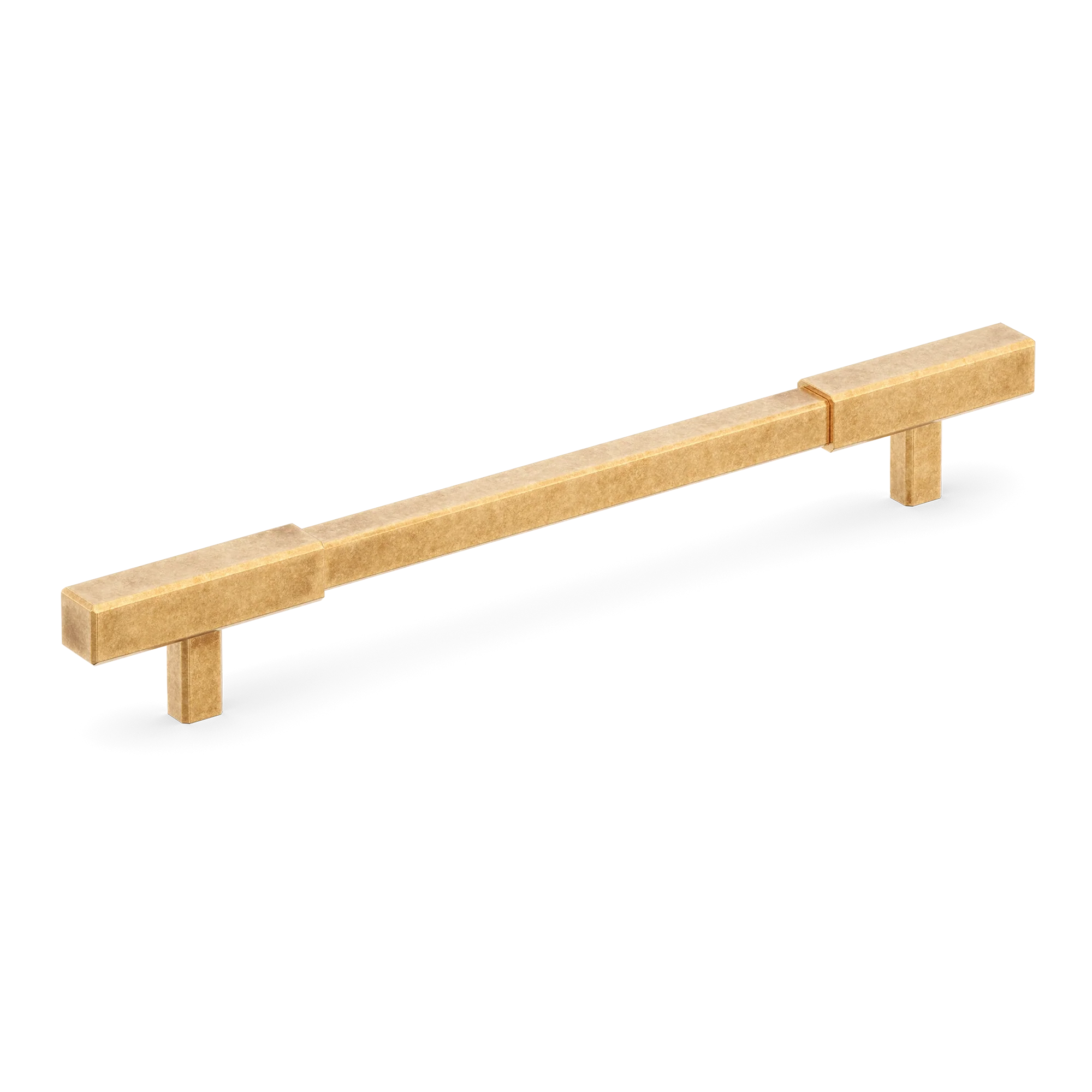 Armac Martin Digbeth Plain Cabinet Handle without Backplate in 128mm / Burnished Brass