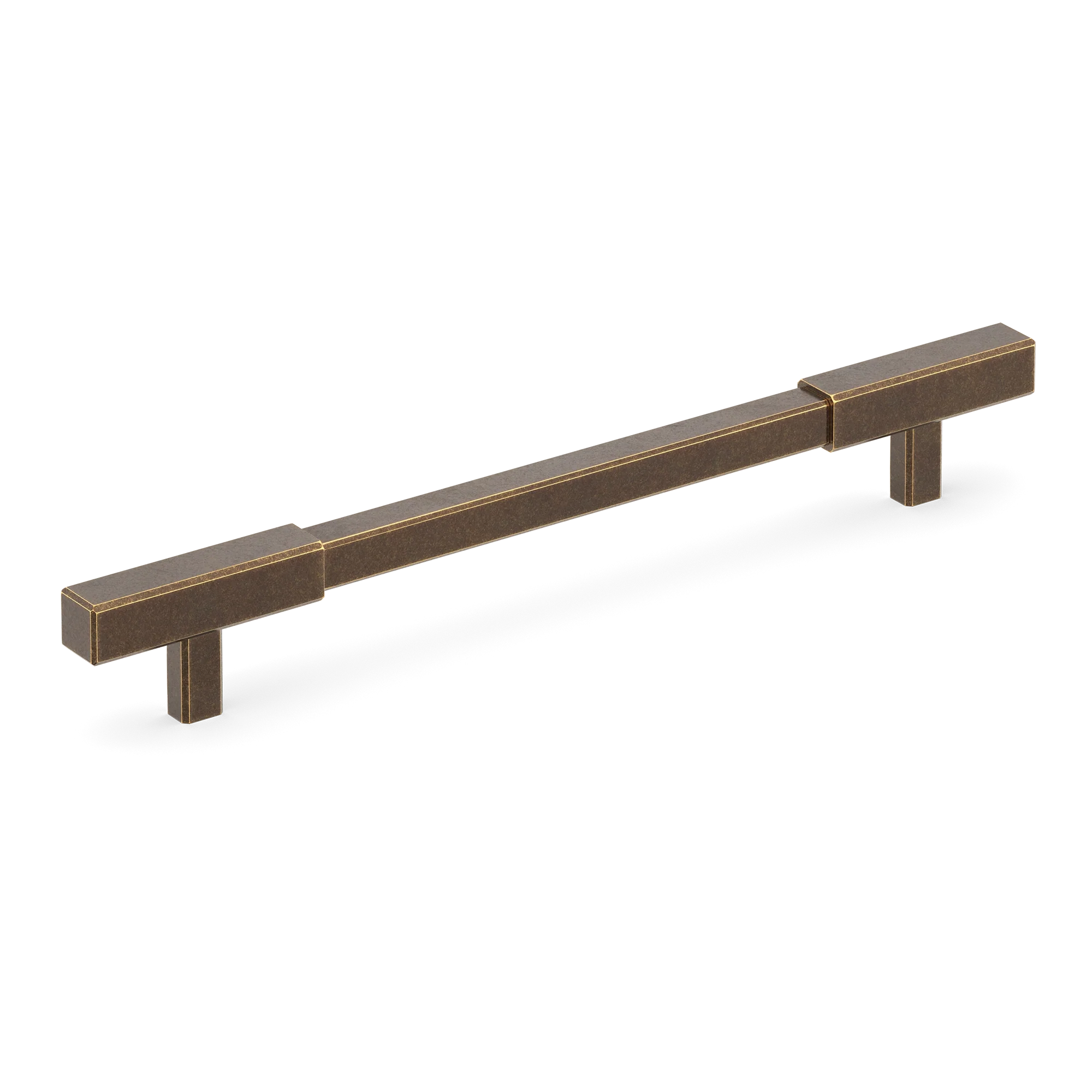 Armac Martin Digbeth Plain Cabinet Handle without Backplate in 128mm / Dark Aged Brass