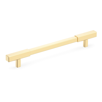 Armac Martin Digbeth Plain Cabinet Handle without Backplate in 128mm / Polished Brass Unlacquered