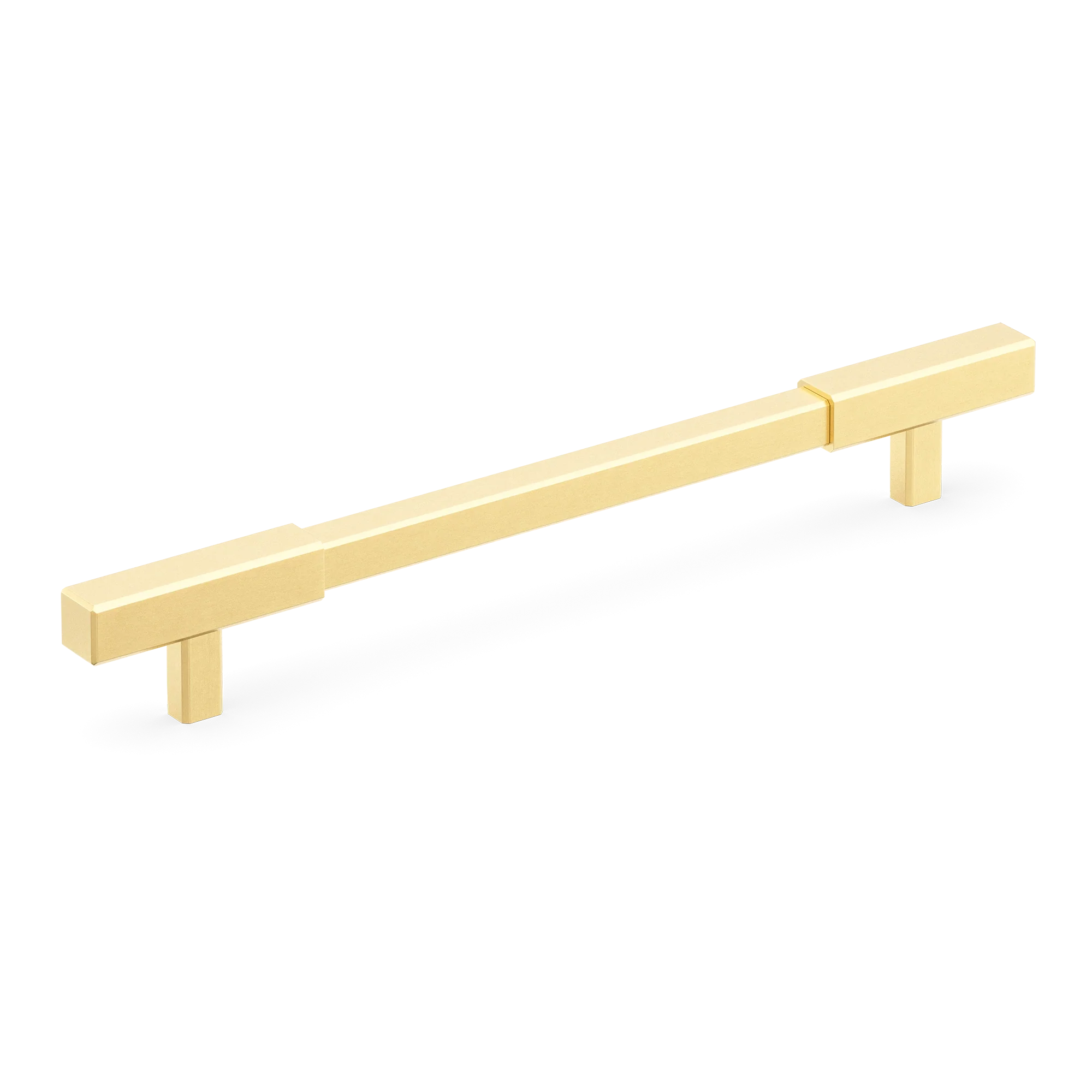Armac Martin Digbeth Plain Cabinet Handle without Backplate in 128mm / Satin Brass Lacquered