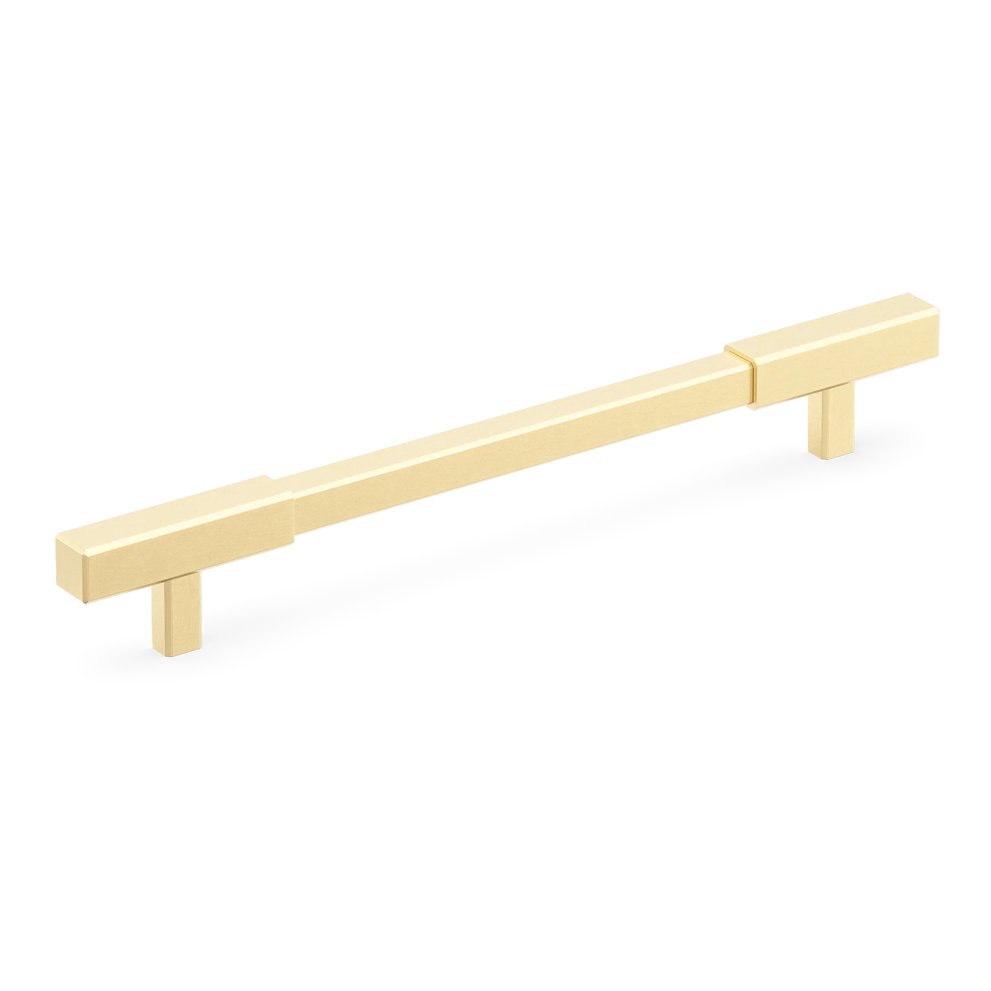 Armac Martin Digbeth Plain Cabinet Handle without Backplate in 128mm / Satin Brass Unlacquered