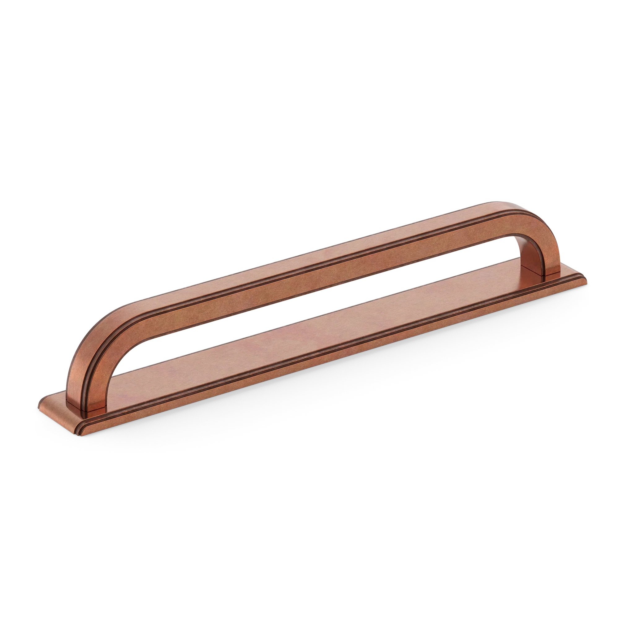 Armac Martin Dougan Cabinet Handle with Backplate in 96mm / Aged Copper