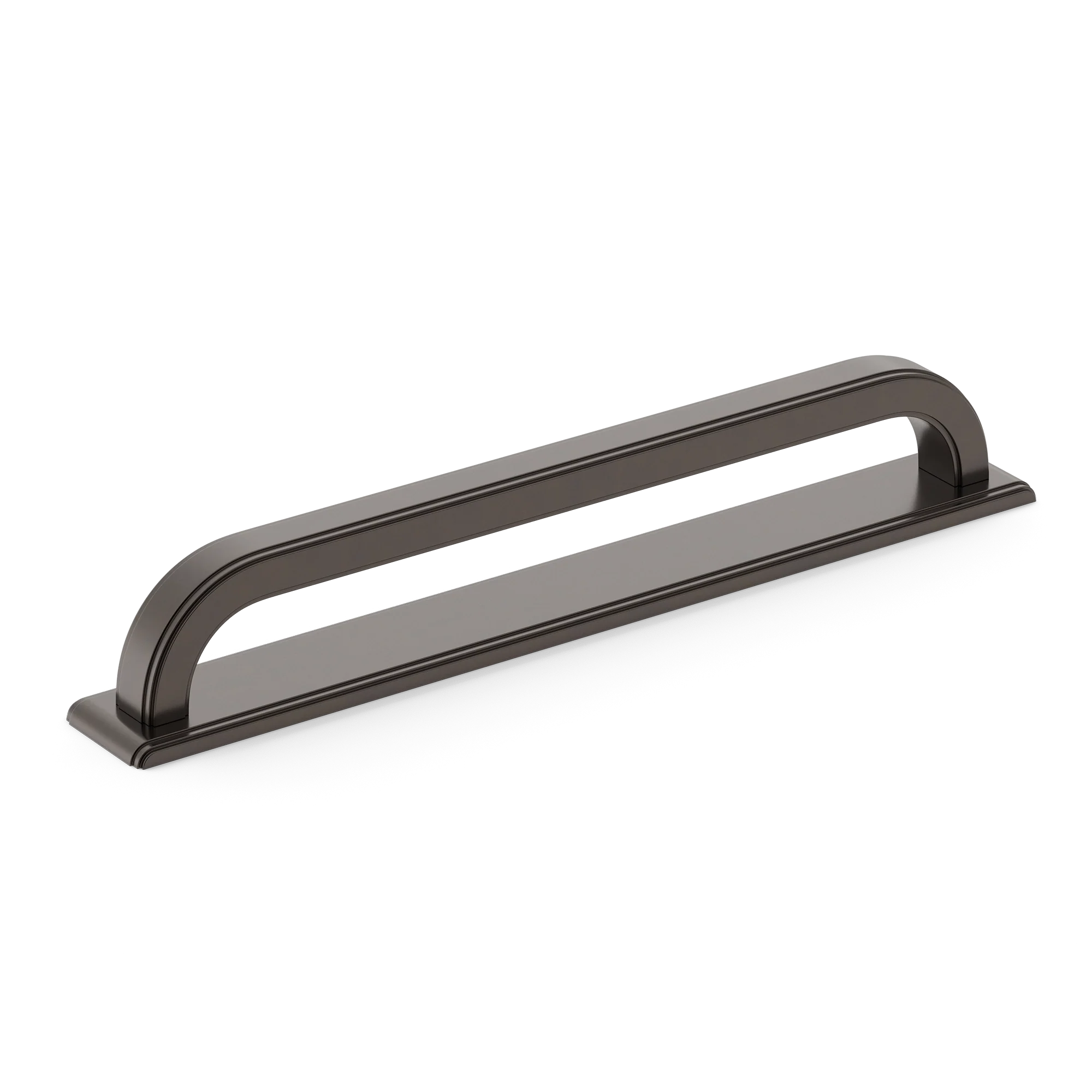 Armac Martin Dougan Cabinet Handle with Backplate in 96mm / Dark Bronze