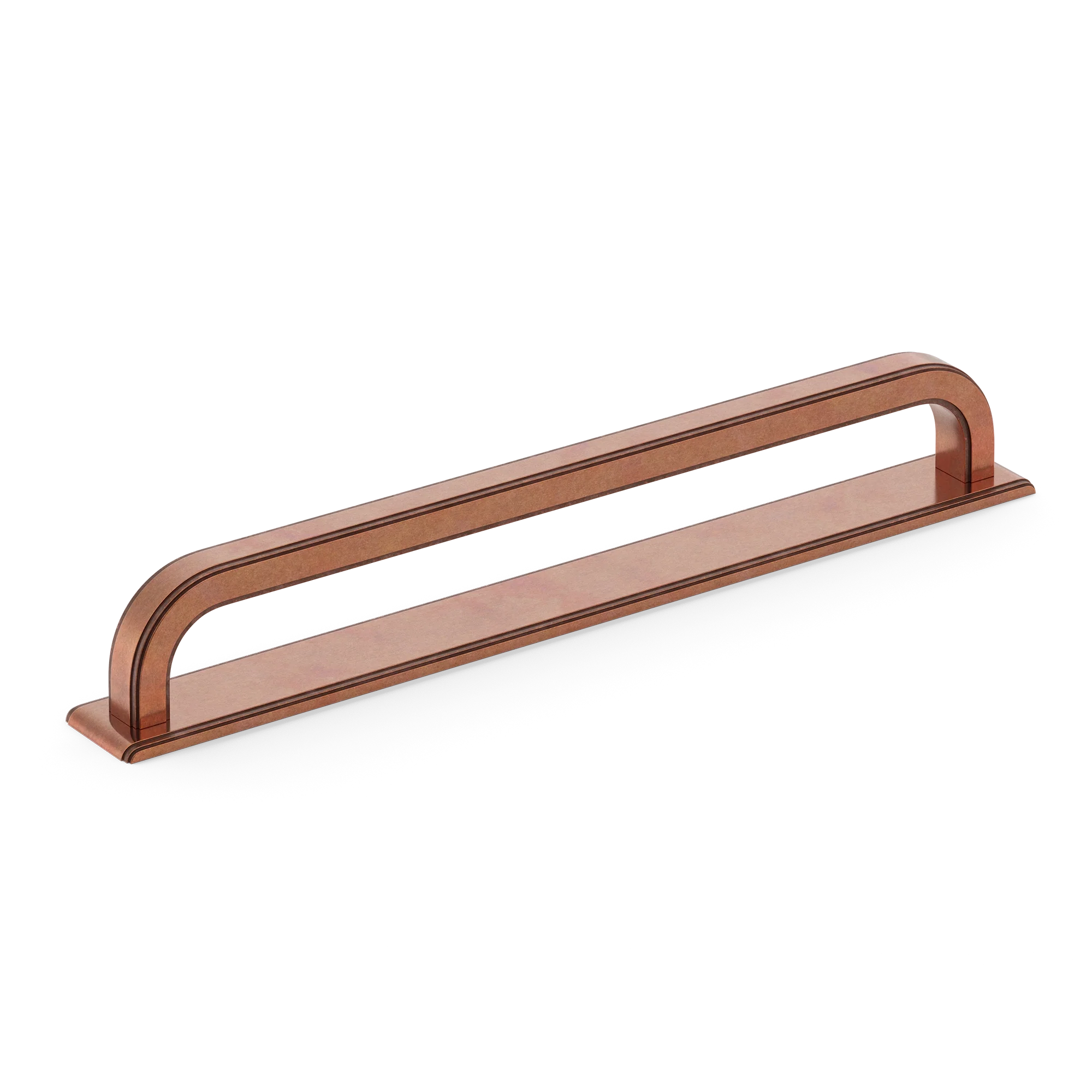 Armac Martin Dougan Appliance Pull with Backplate in 320mm / Aged Copper