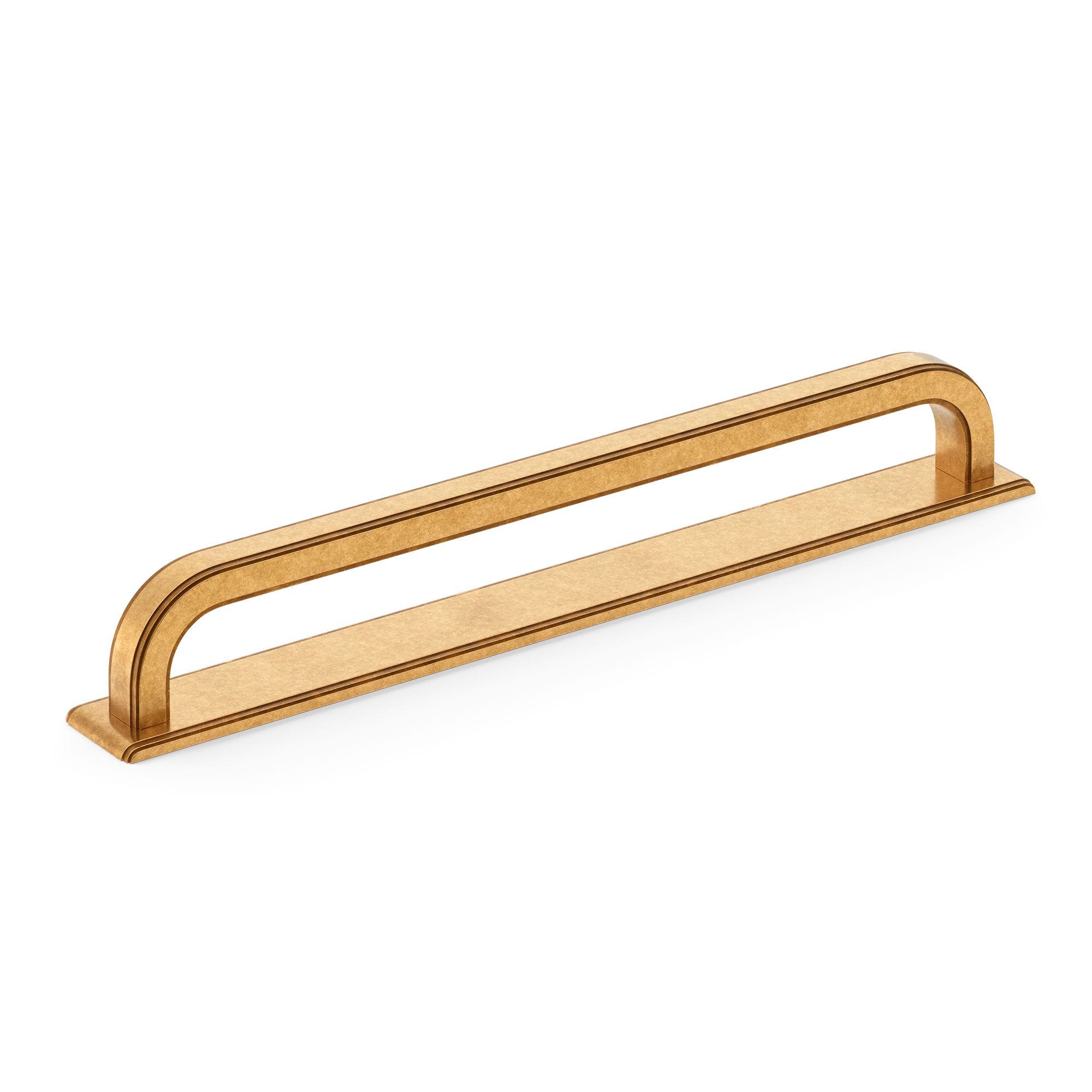 Armac Martin Dougan Appliance Pull with Backplate in 320mm / Burnished Brass
