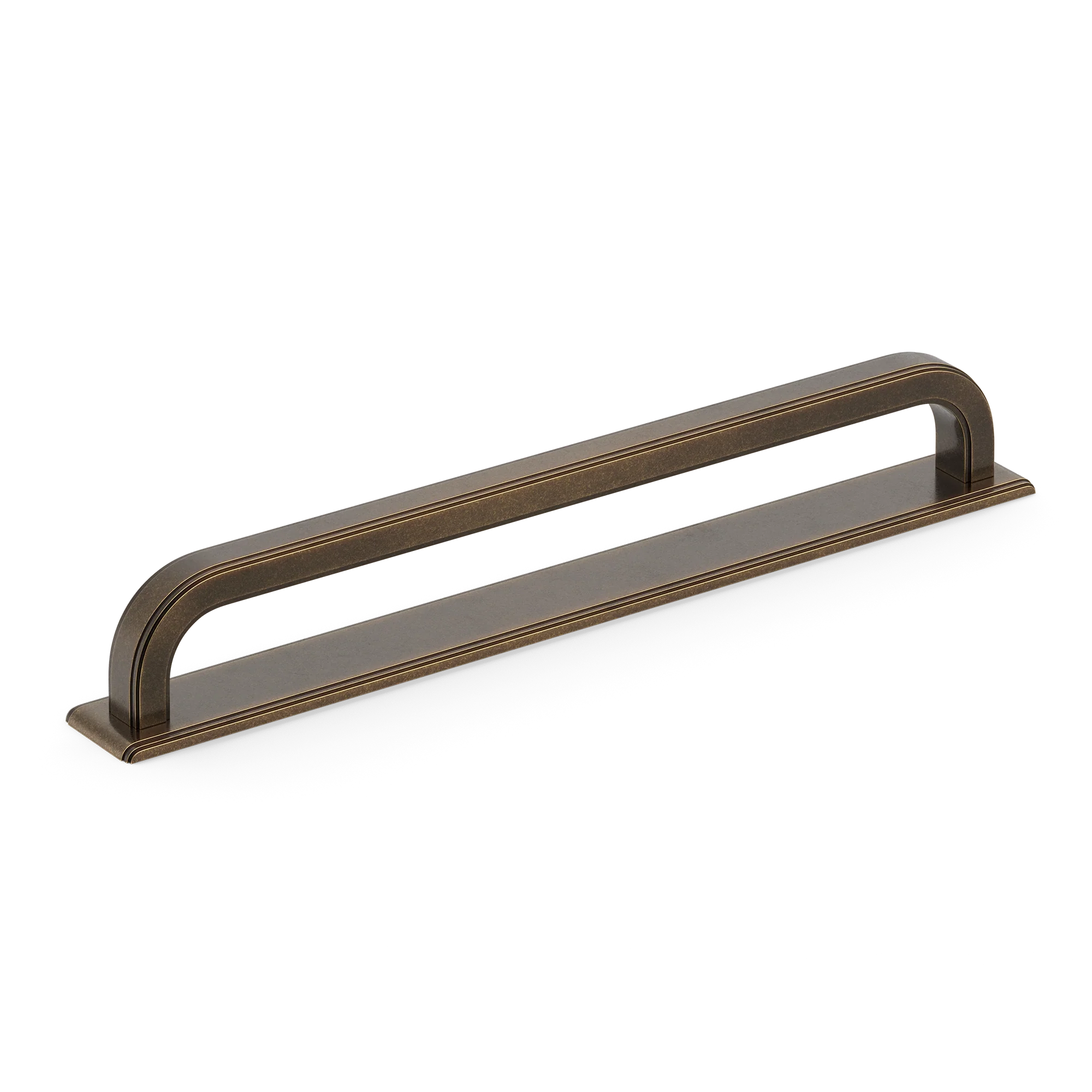 Armac Martin Dougan Appliance Pull with Backplate in 320mm / Dark Aged Brass