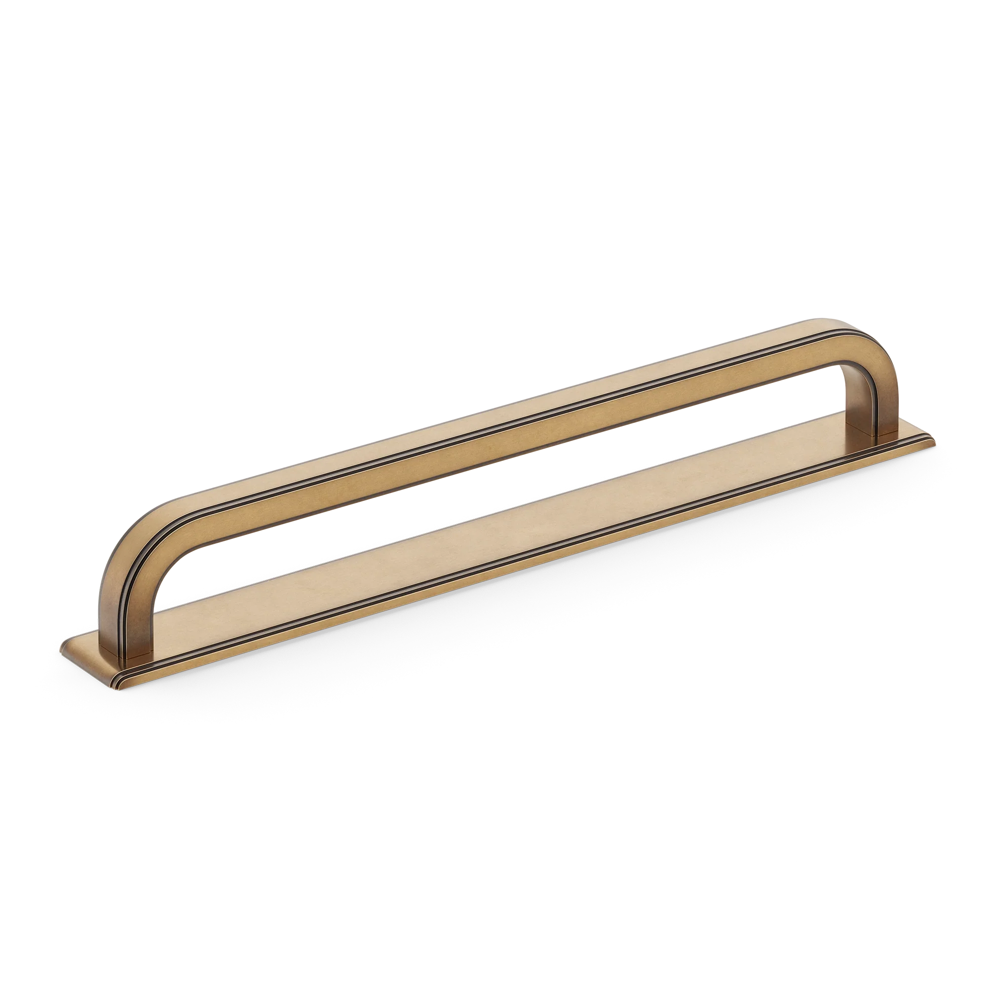 Armac Martin Dougan Appliance Pull with Backplate in 320mm / Fine English Antique