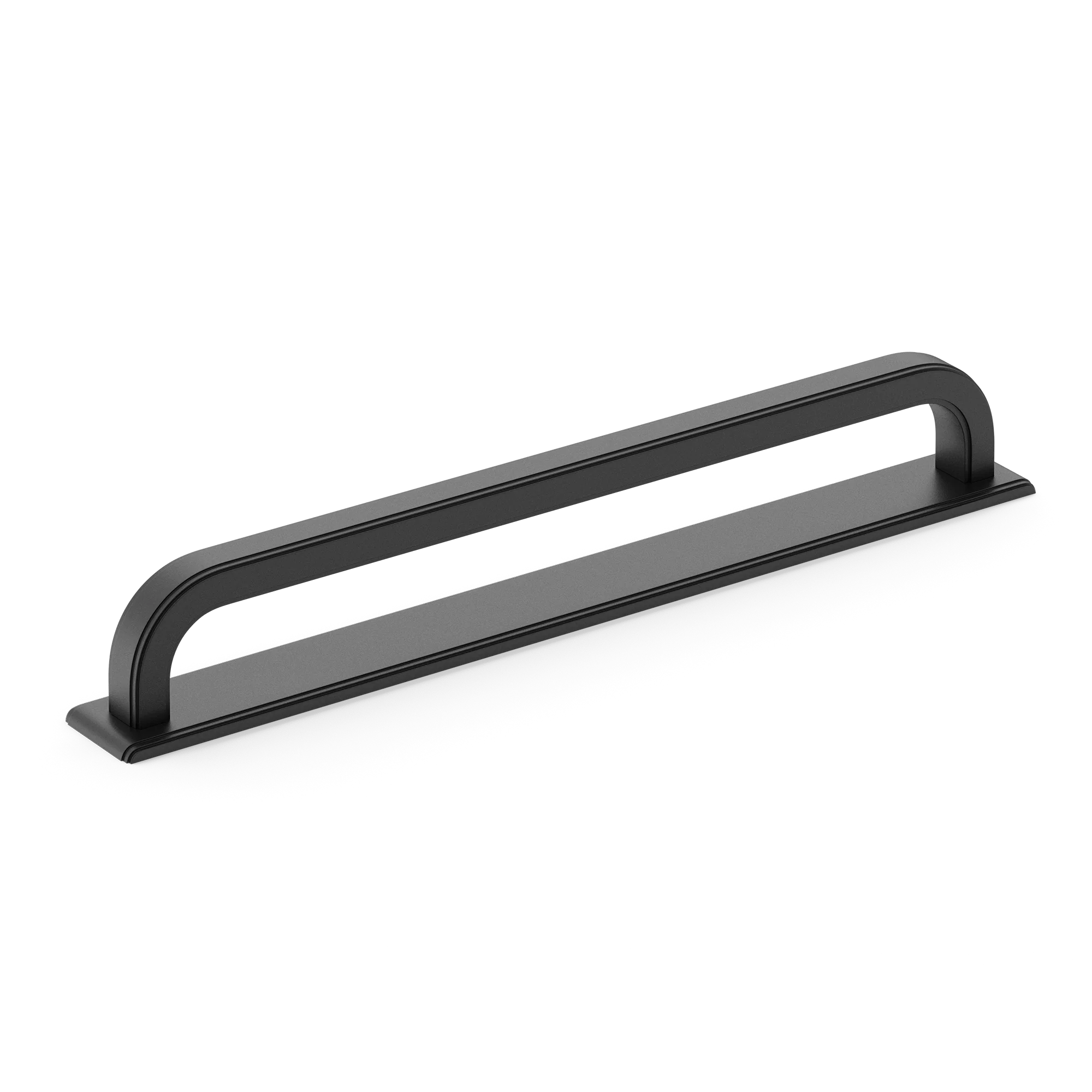 Armac Martin Dougan Appliance Pull with Backplate in 320mm / Matt Black Lacquered