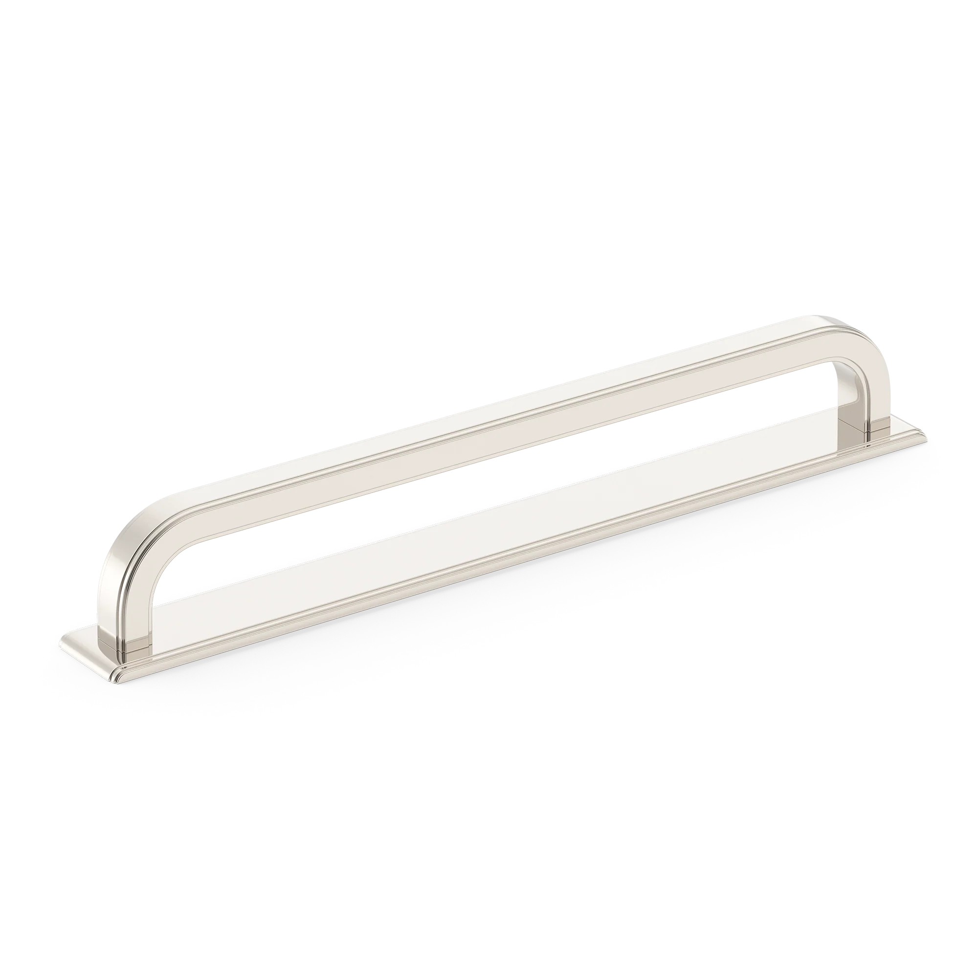 Armac Martin Dougan Appliance Pull with Backplate in 320mm / Polished Nickel Plate