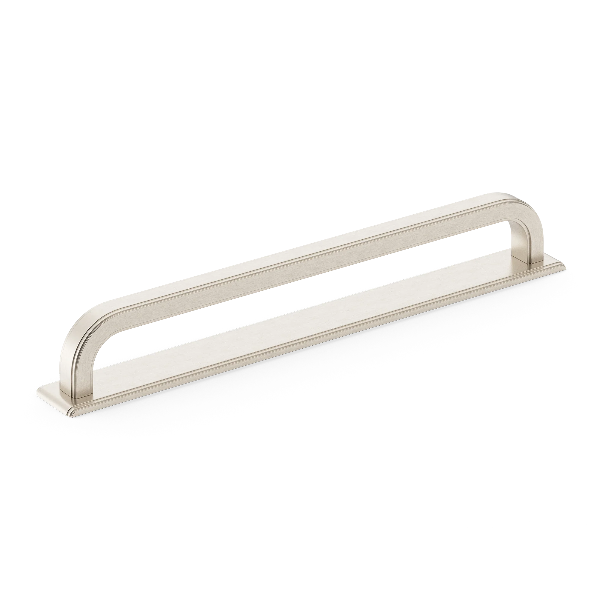 Armac Martin Dougan Appliance Pull with Backplate in 320mm / Satin Nickel Plate