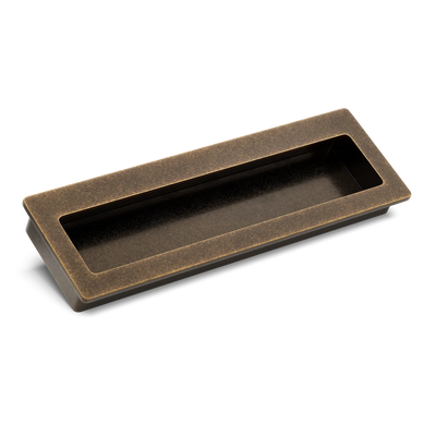 Armac Martin Driffold Flush Pull in 100mm / Dark Aged Brass